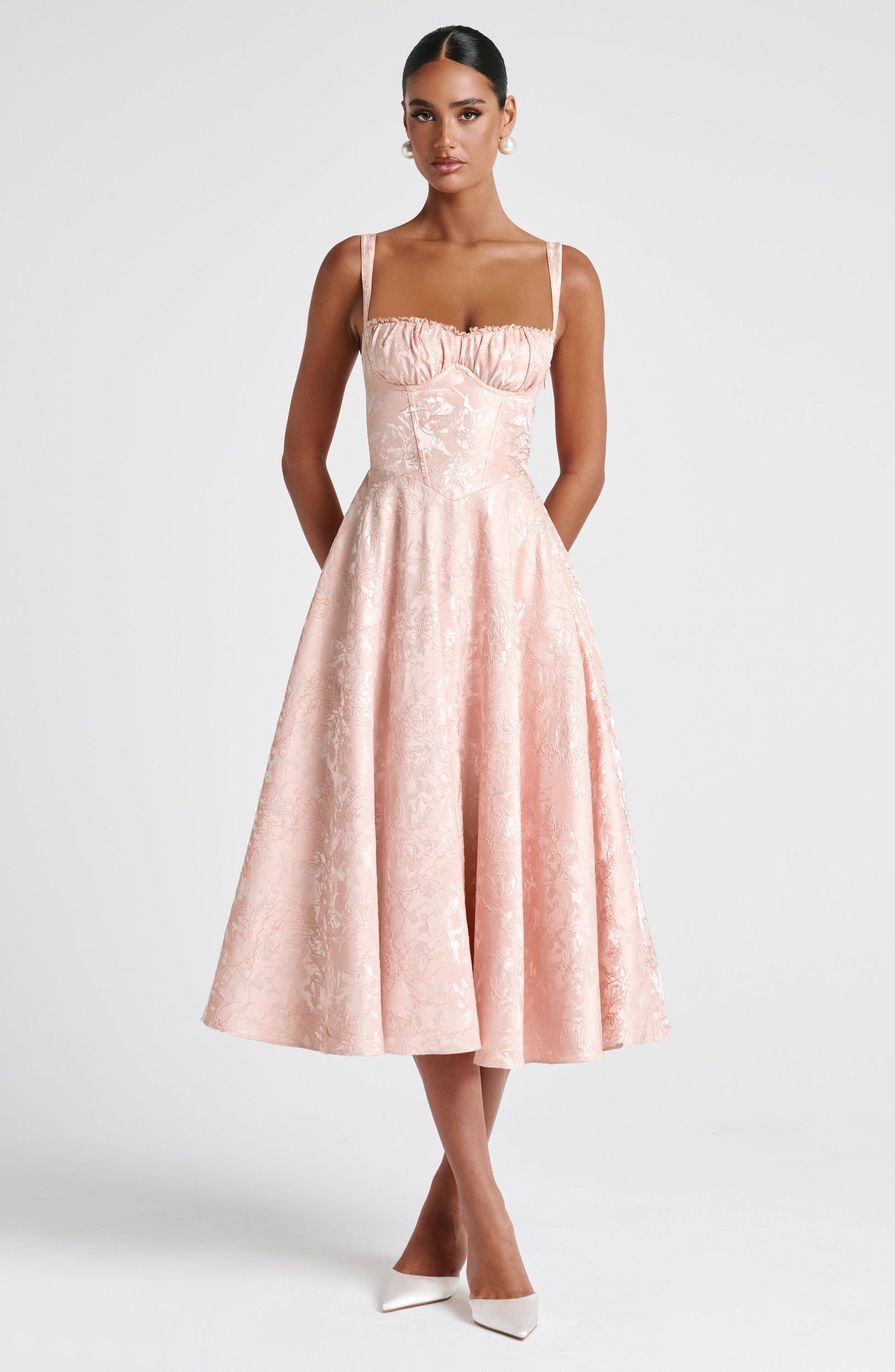 Amity Midi Dress - Soft Peach Product Image