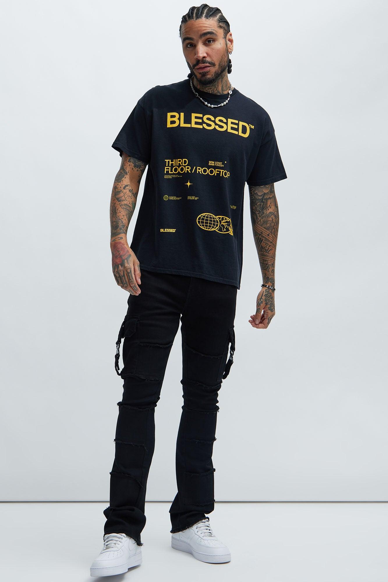 Highly Blessed Short Sleeve Tee - Black Product Image