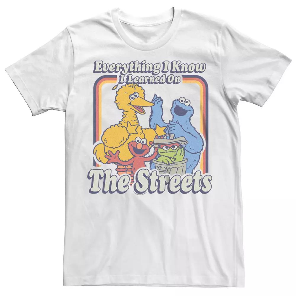Big & Tall Sesame Street Everything I Know Tee, Men's,  Product Image