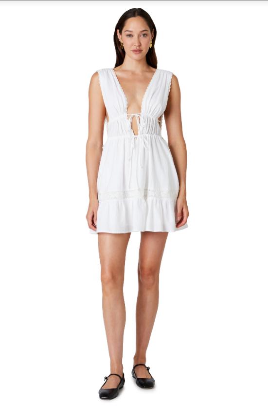 FINAL SALE Khole Mini Dress | White Product Image