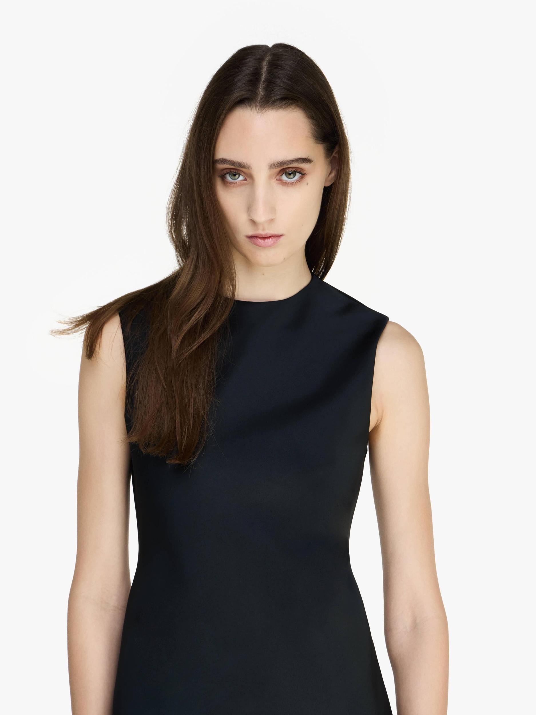 MINI SHIFT SATIN DRESS Product Image