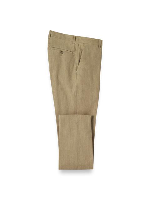 Wool Flannel Pants - Camel Product Image
