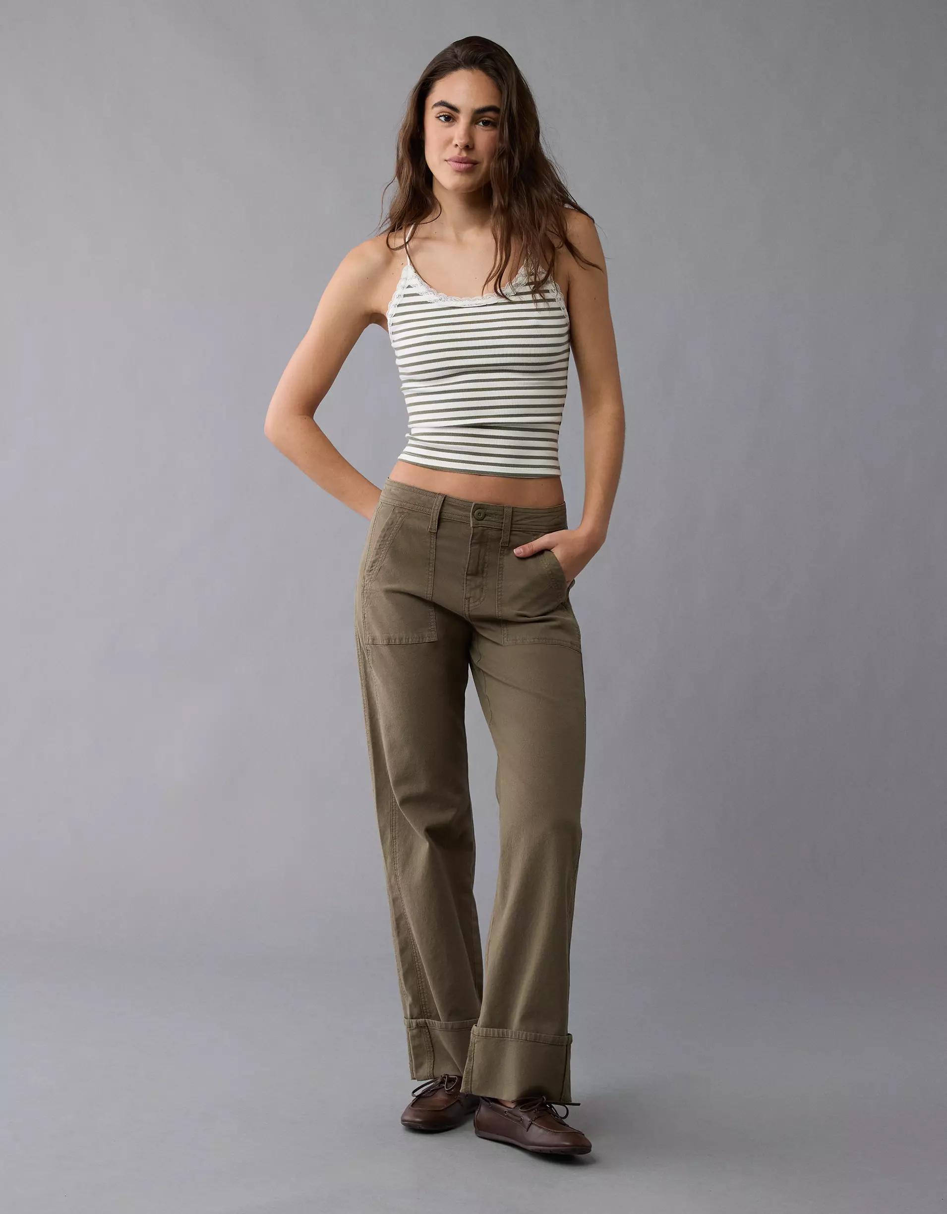 AE Strappy Go Lucky Cropped Lace Tank Top Product Image