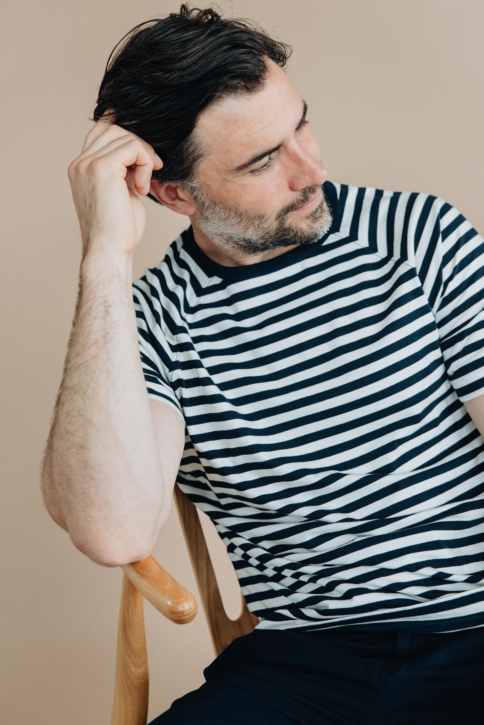 Supima Stripe Raglan Tee Product Image