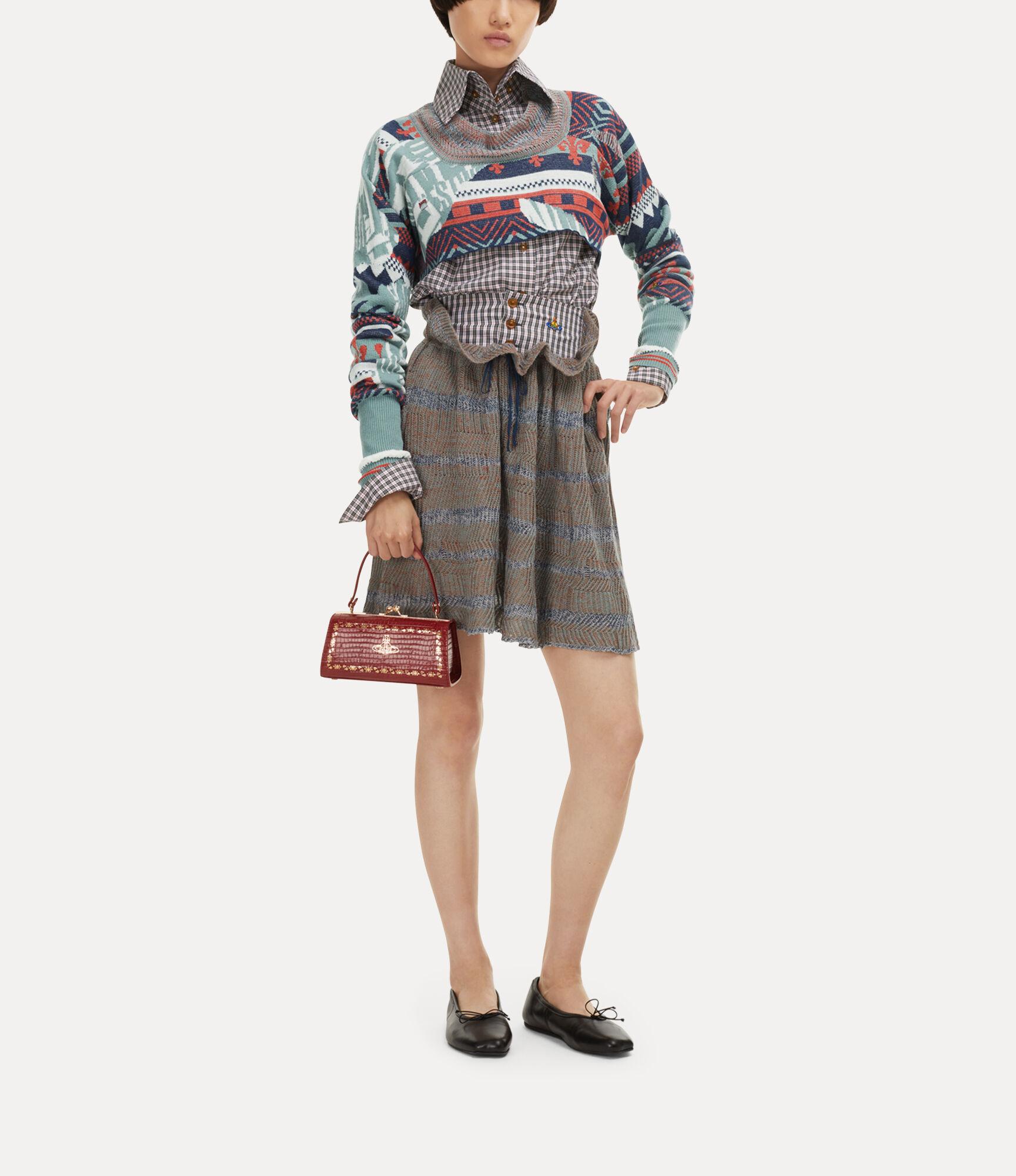 Broken Fair Isle Cropped Top Product Image