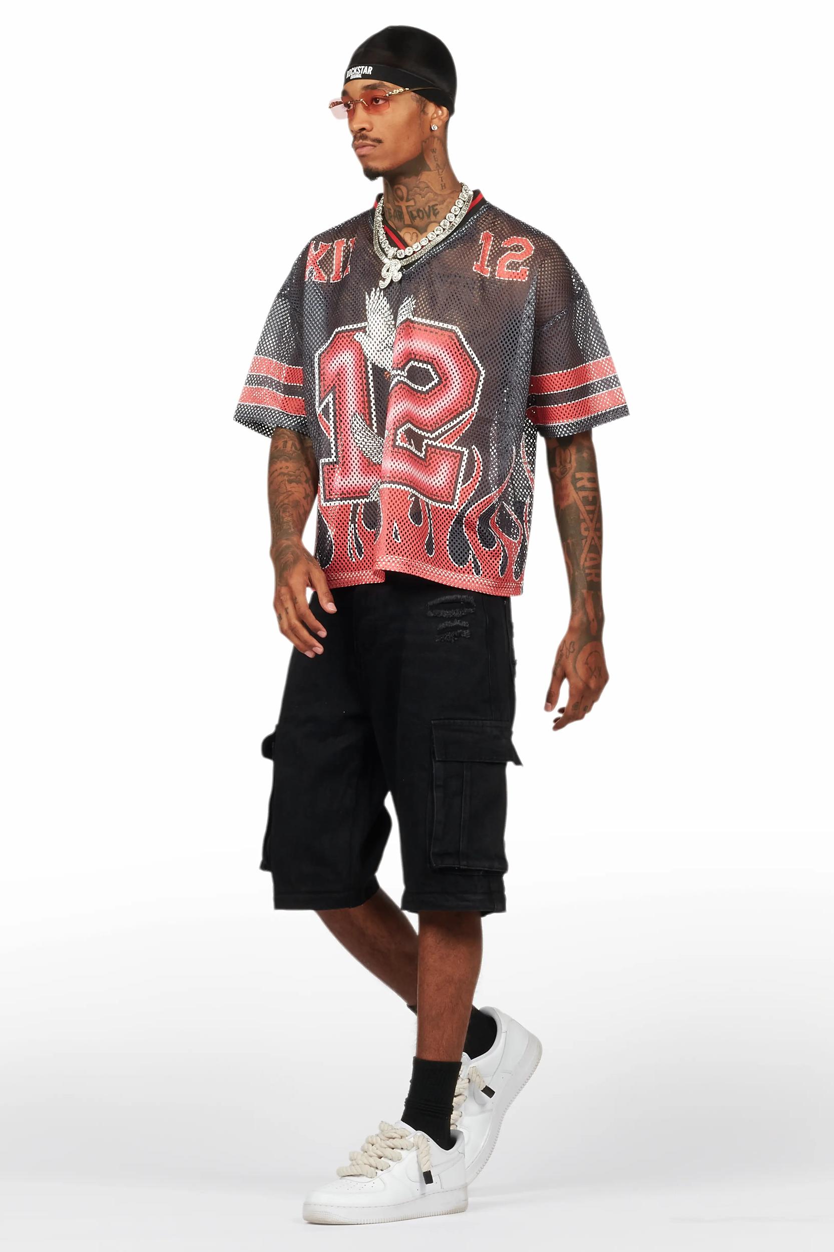 Rupert Black Baggy Fit Zip Off Jean Male Product Image