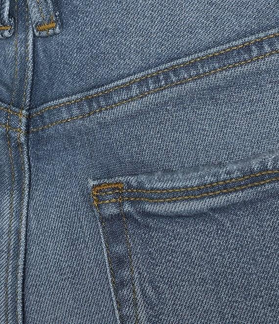 Good American Soft Tech Good Legs Mid Rise Straight Jeans Product Image