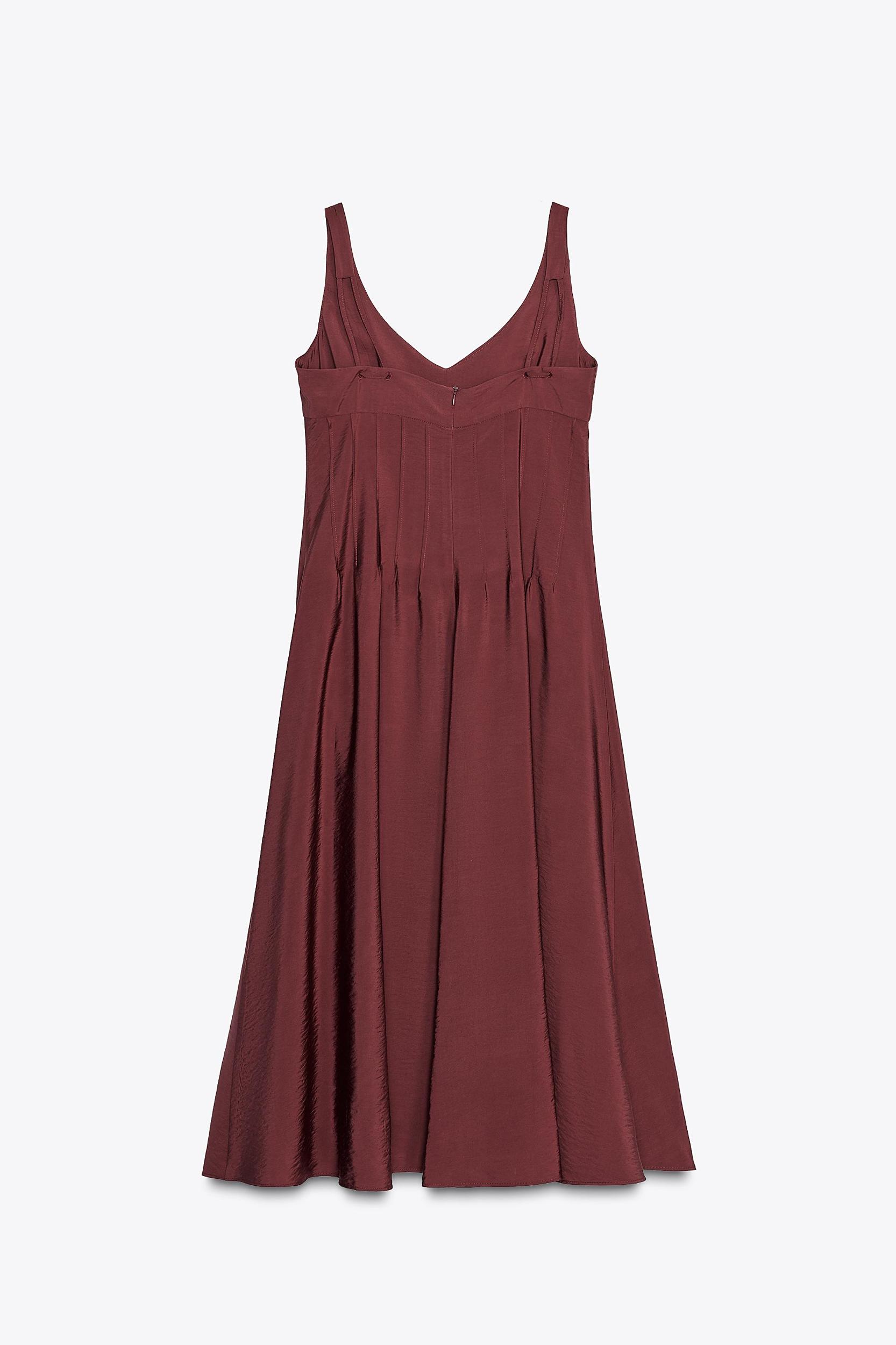 PINTUCK MIDI DRESS Product Image