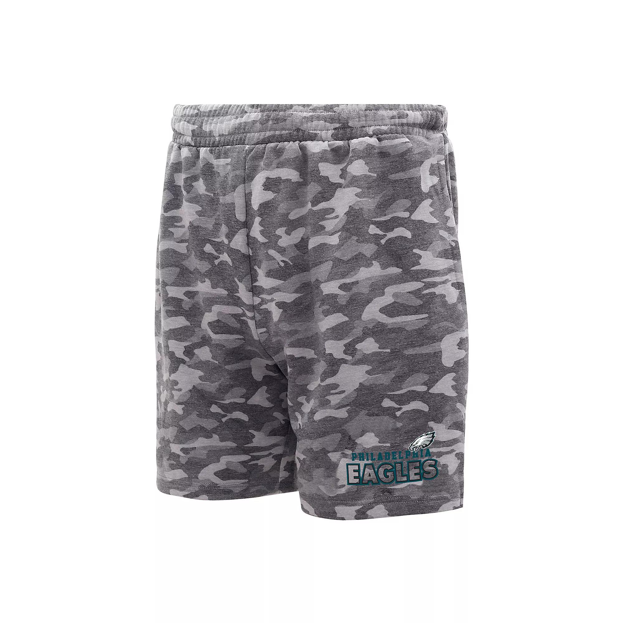 Men's Concepts Sport Charcoal Philadelphia Eagles Biscayne Camo Shorts,  Product Image