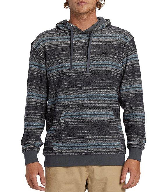 Quiksilver Long Sleeve Great Otway Dark Striped Hoodie Product Image