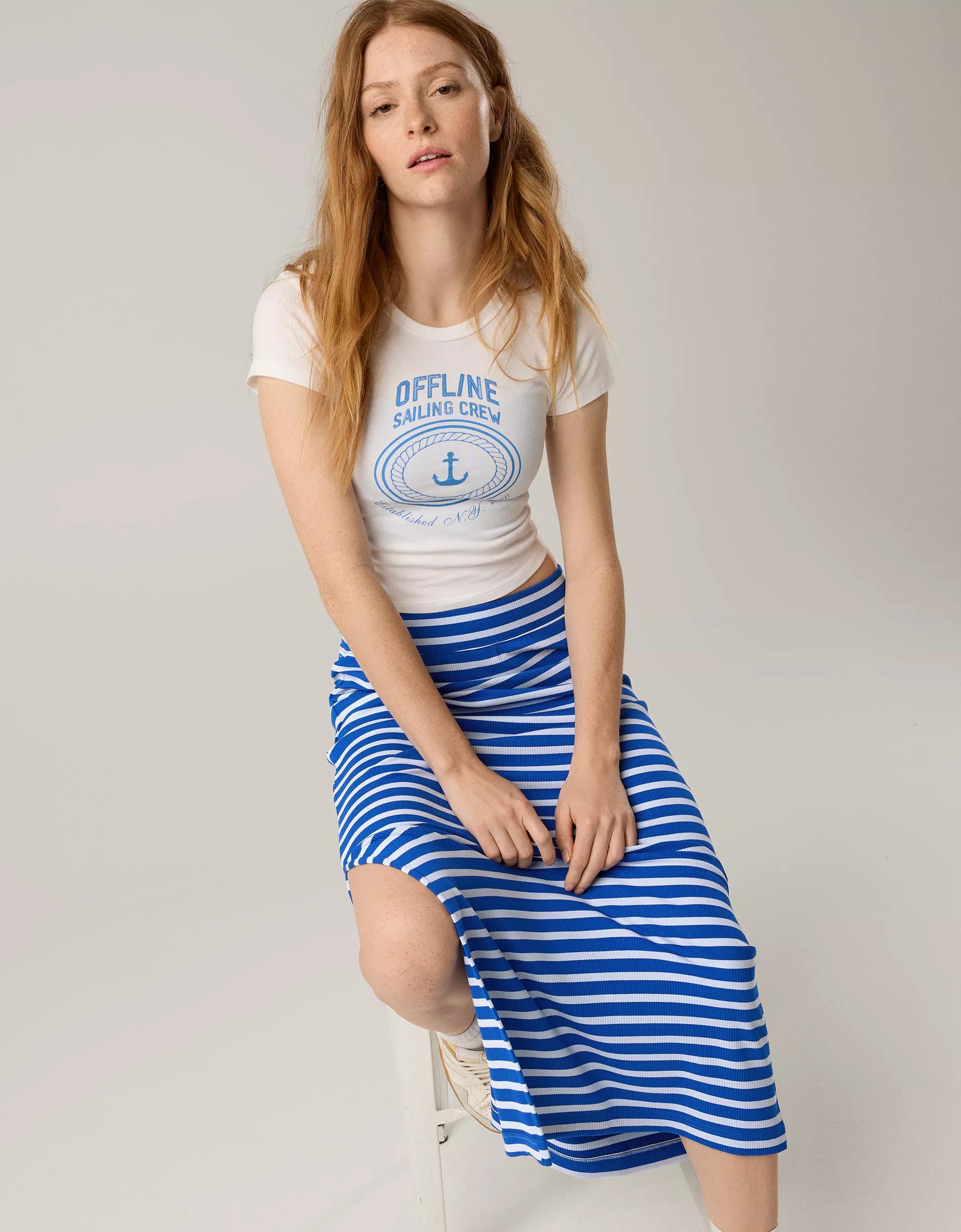 OFFLINE By Aerie Thumbs Up Heavyweight Maxi Skirt Product Image