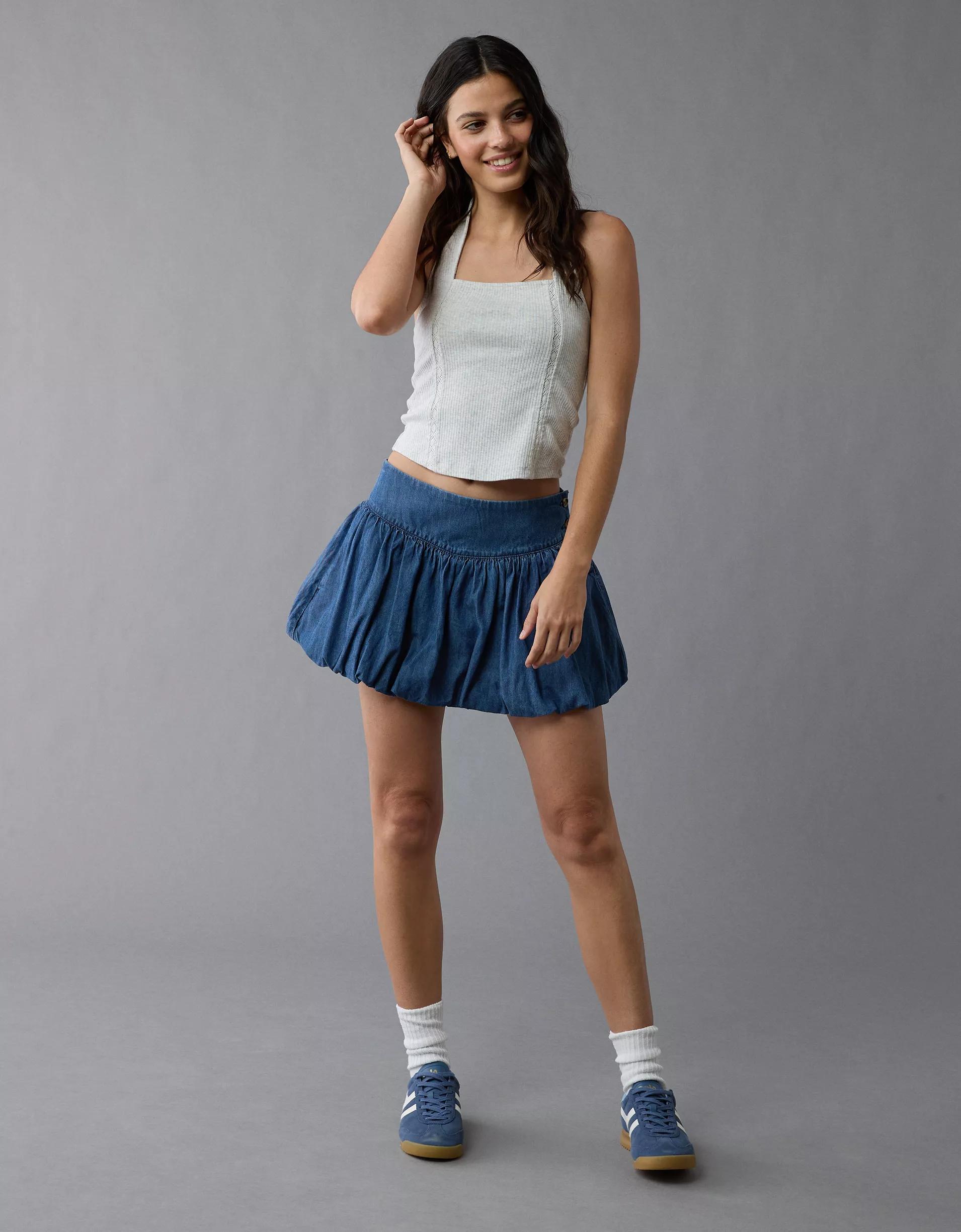 AE Lace Halter Tank Top Product Image