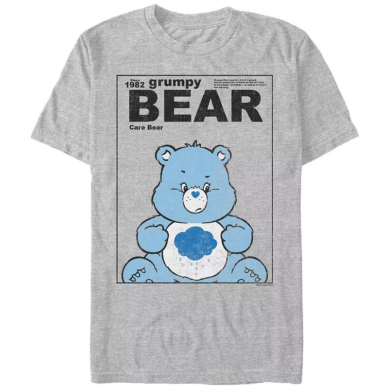 Men's Care Bears Grumpy Bear Poster Graphic Tee,  Product Image