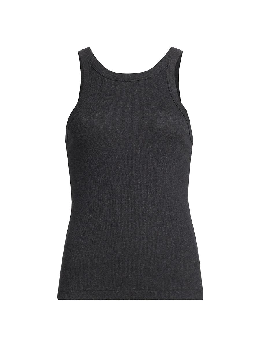 Womens Curved Rib Tank Top Product Image