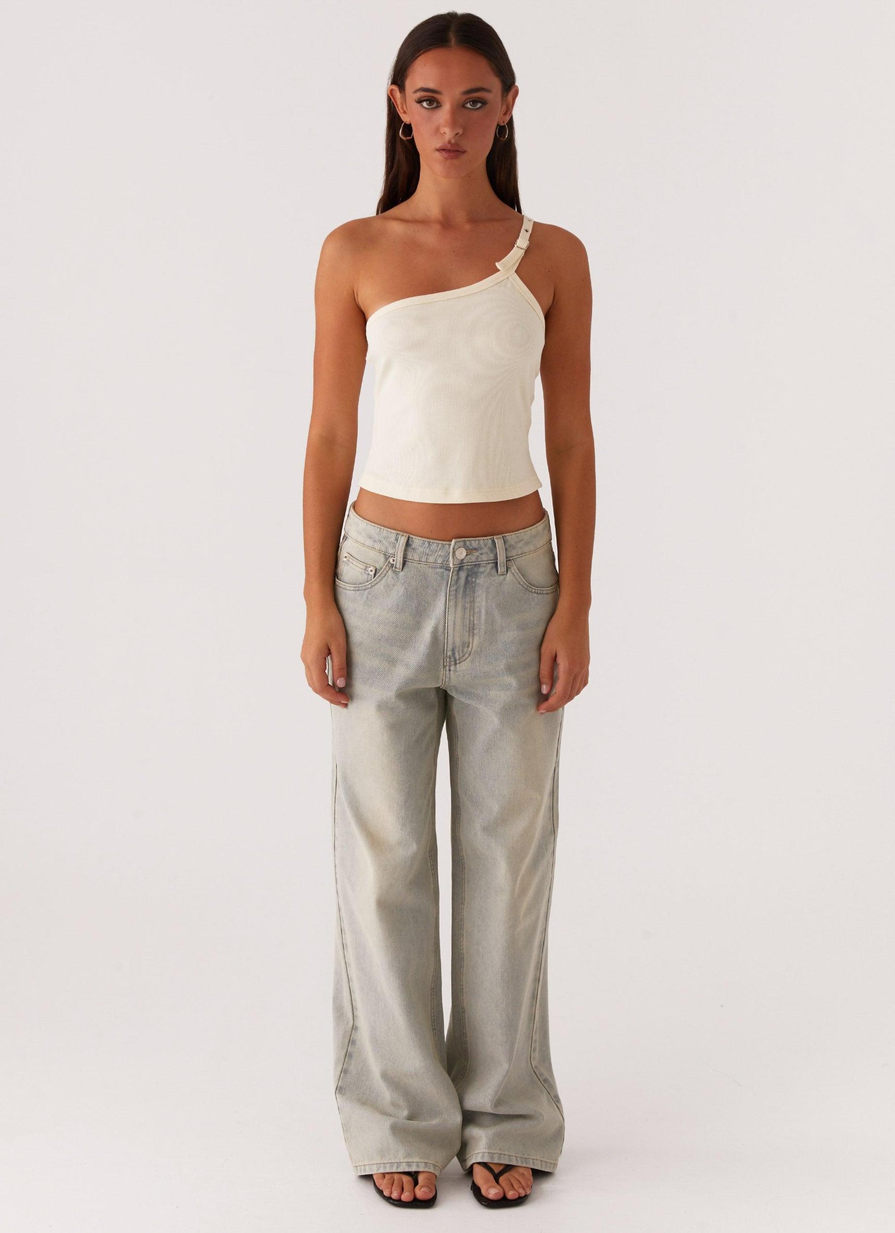 Keanna Low Rise Denim Jeans - Vintage Product Image