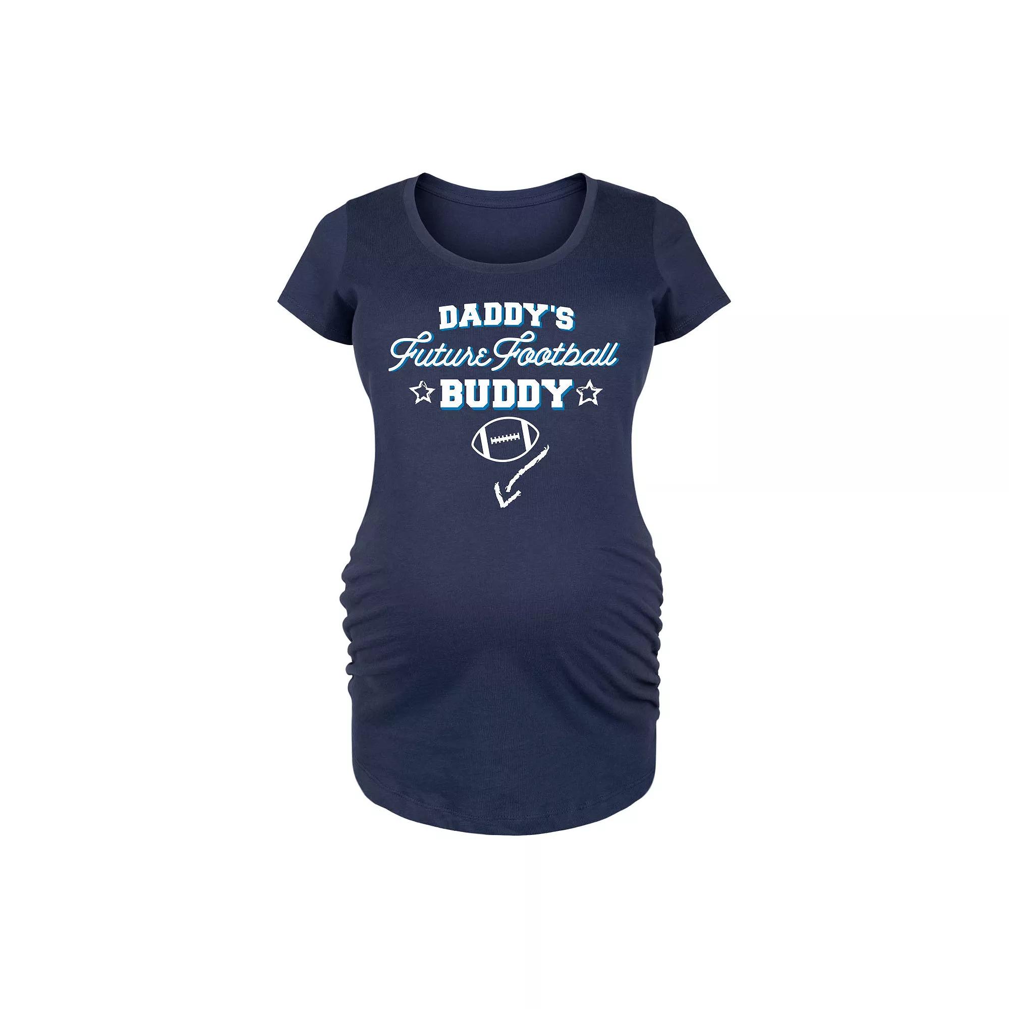 Maternity Daddys Future Football Buddy Graphic Tee, Women's,  Product Image