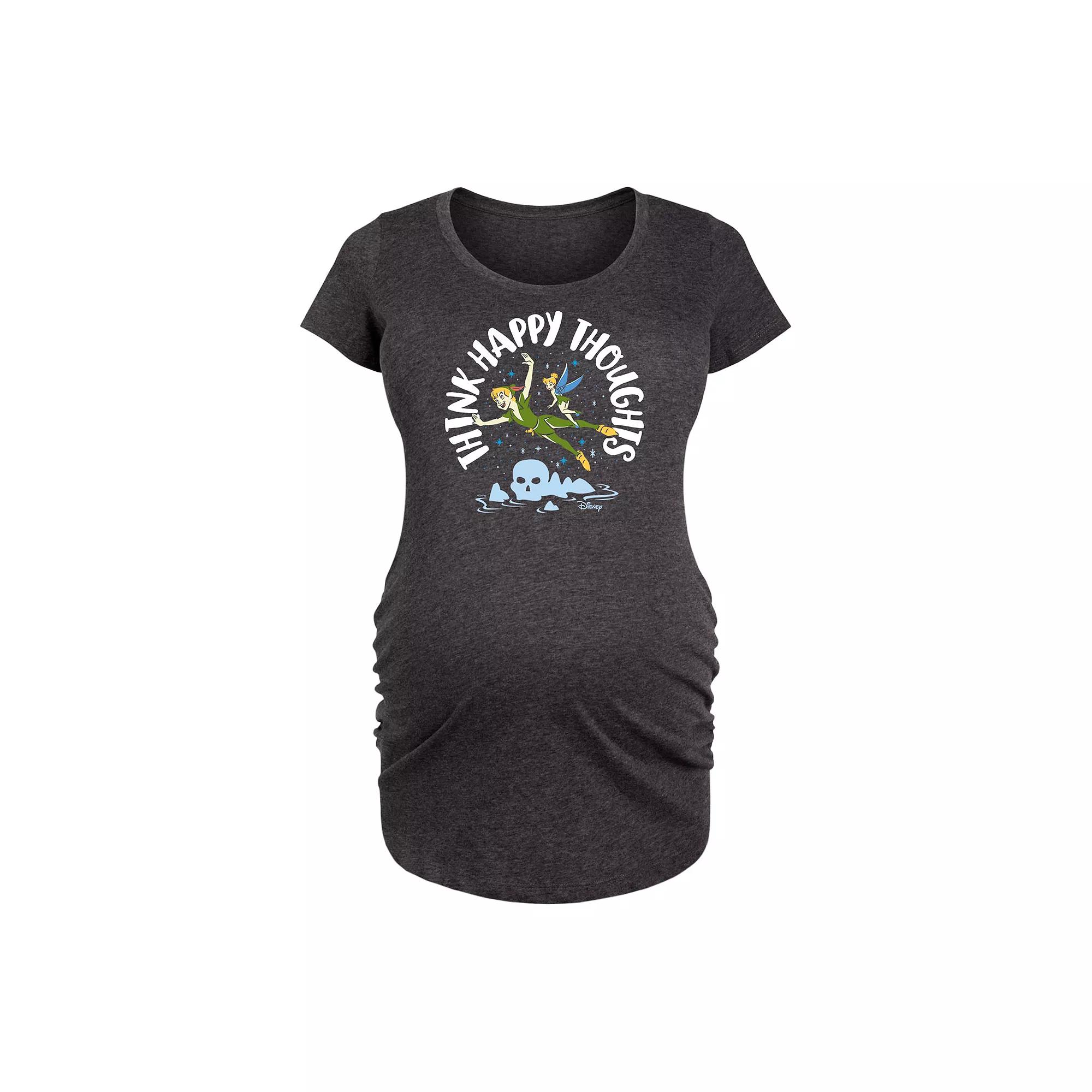 Disney's Peter Pan Maternity Think Happy Thoughts Graphic Tee, Women's,  Product Image