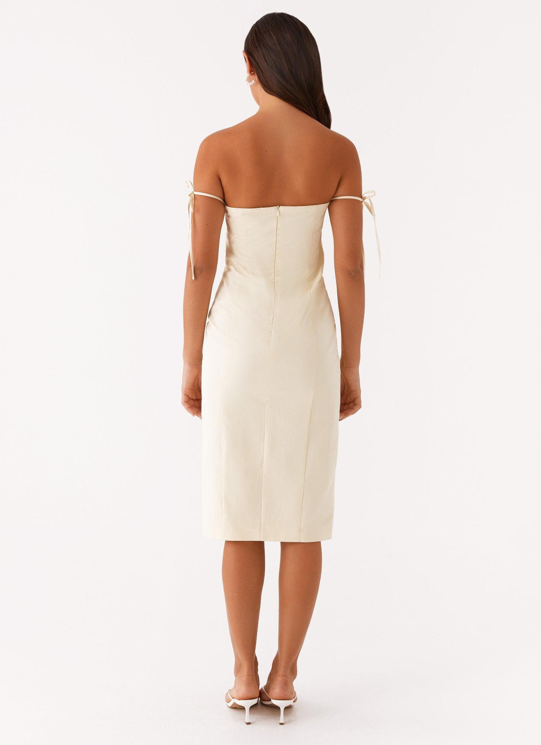 Limelight Midi Dress - Lemon Product Image