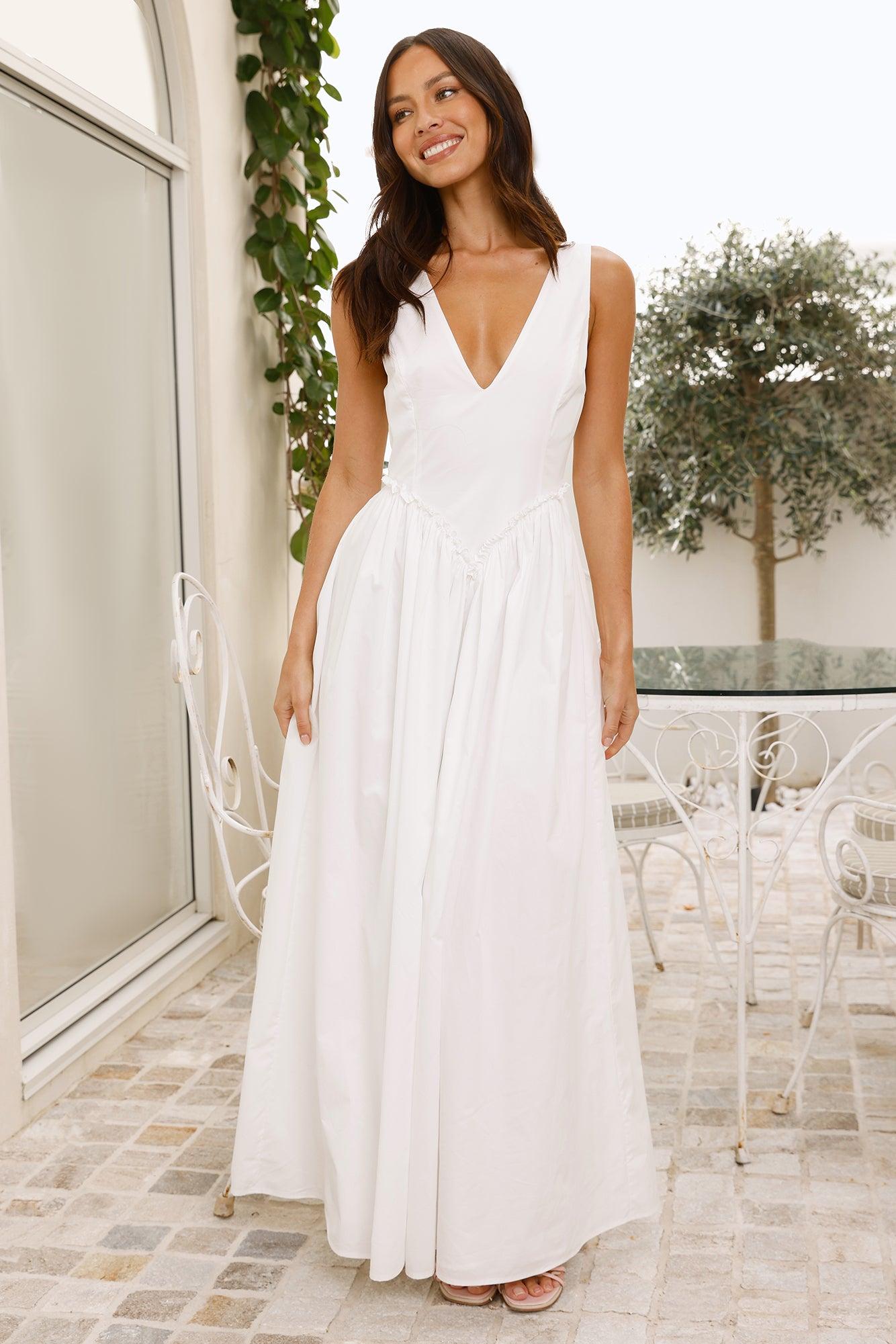 Love In The Maldives Maxi Dress White Product Image