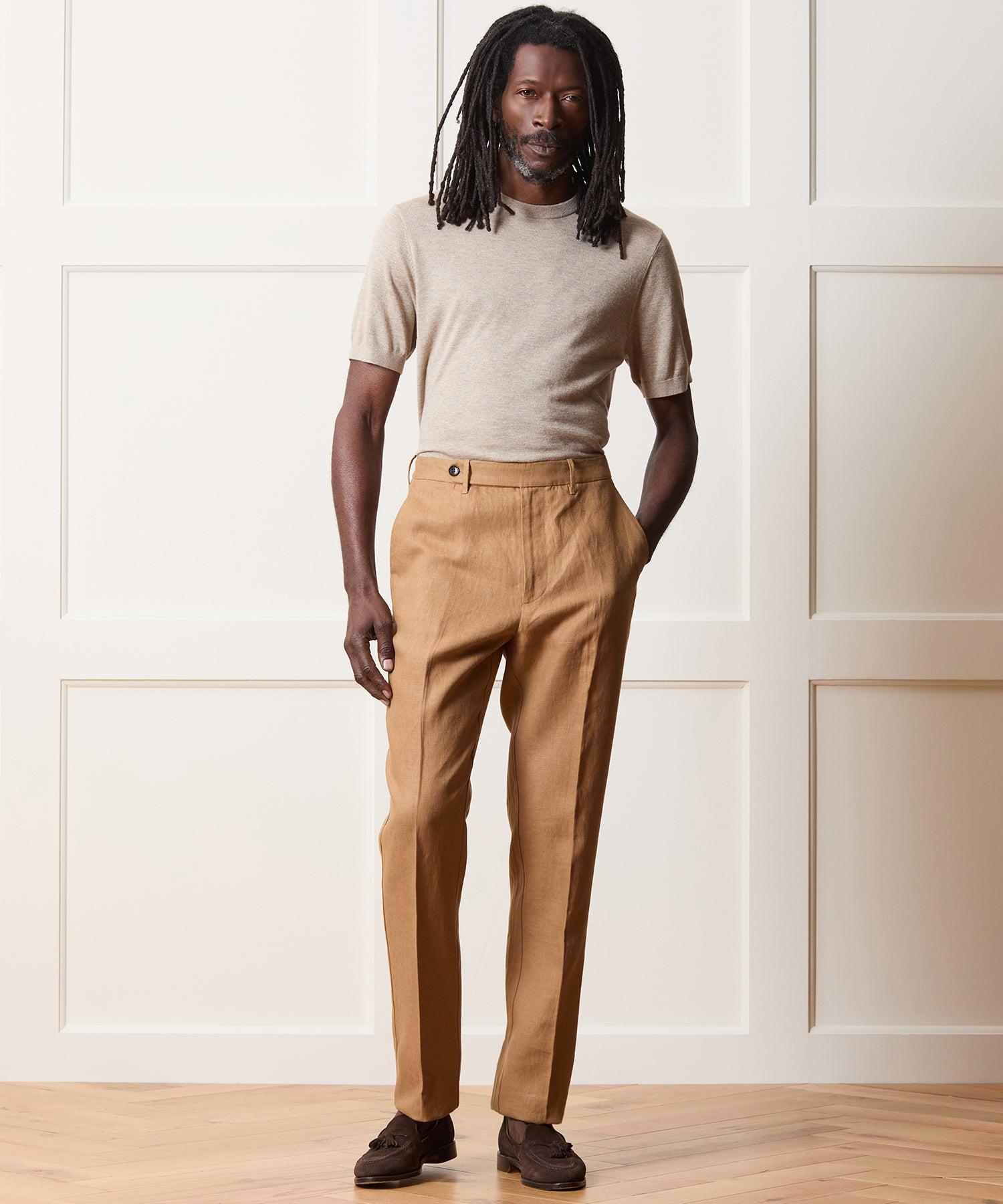 Straight Fit Linen Beach Pant Product Image