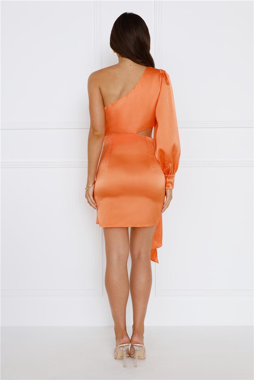 Fab Choices Dress Orange Product Image