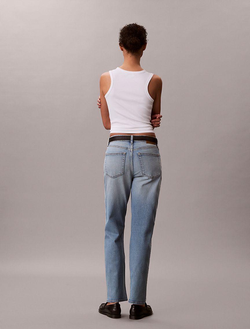 High Rise Straight Jeans Product Image