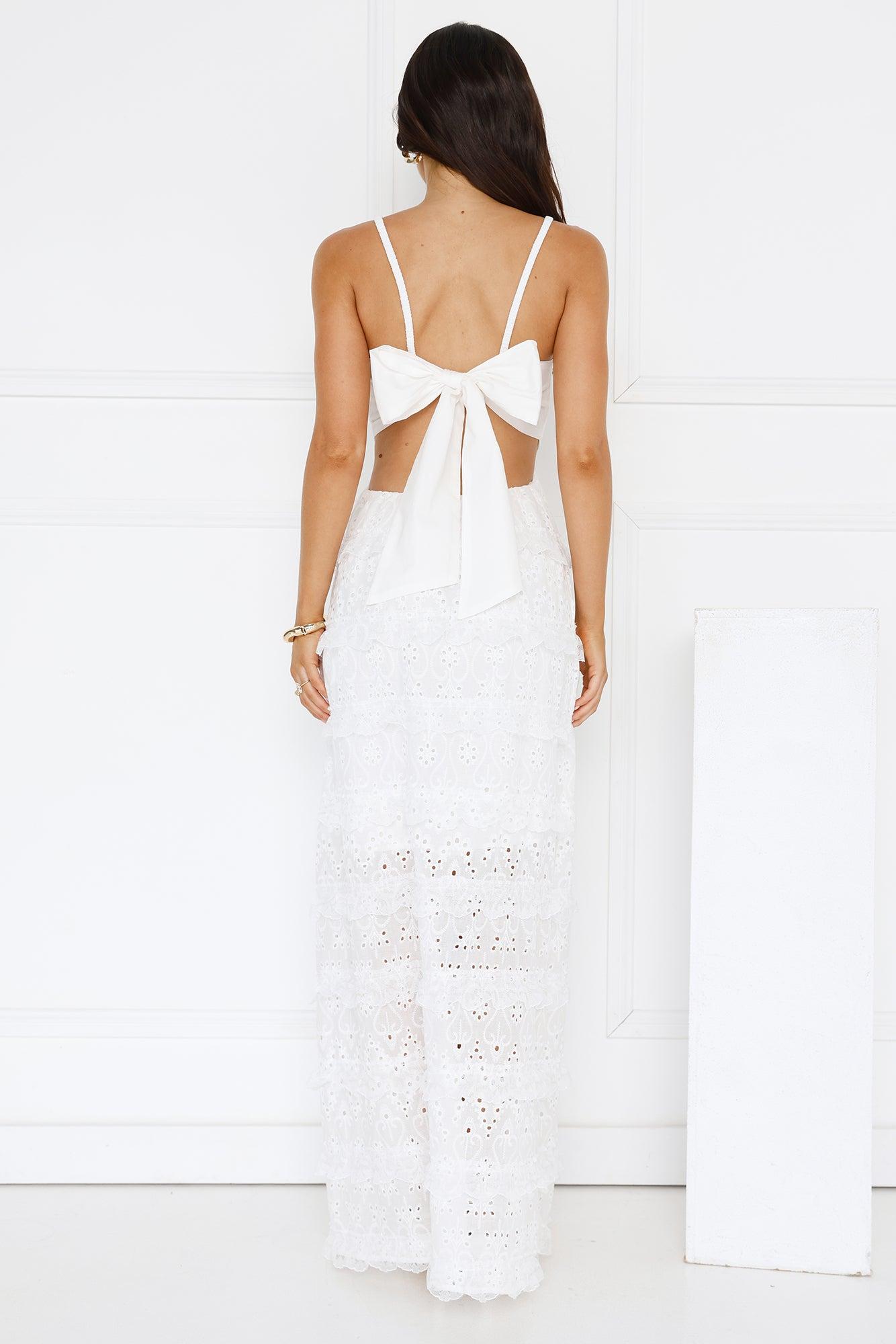 Chic Confidential Maxi Dress White Product Image