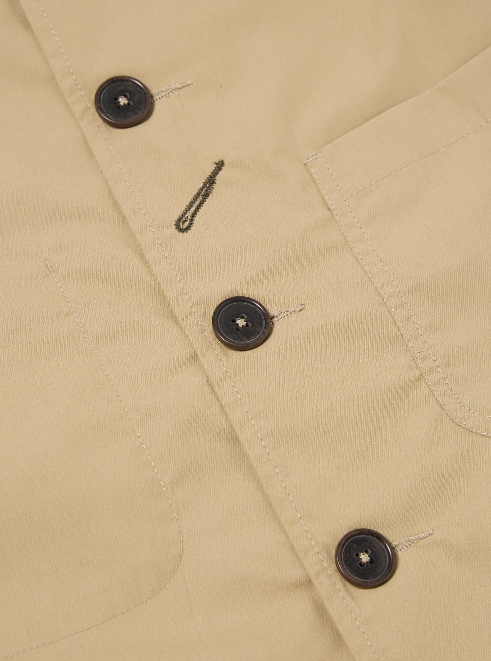 Universal Works Bakers Jacket in Sand Recycled Polytech Product Image