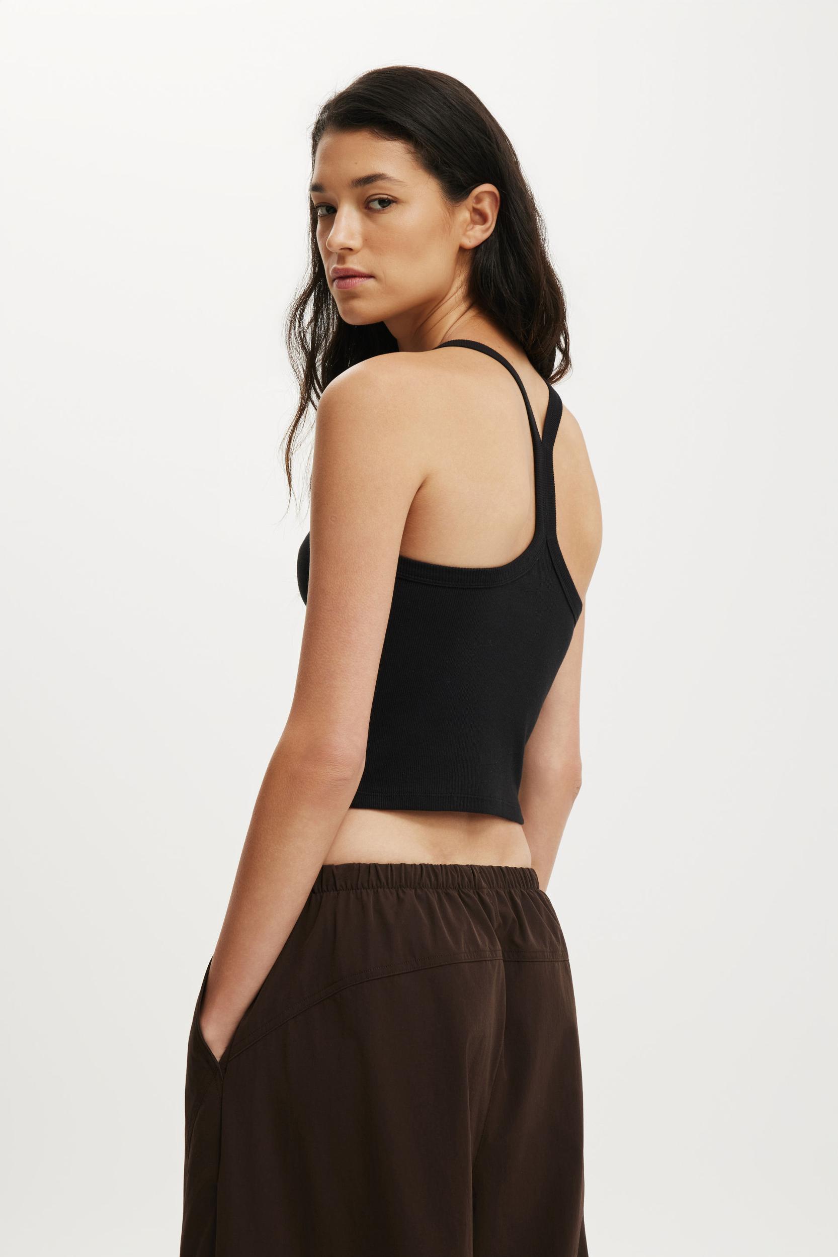 Active Rib T-Bar Cropped Tank Product Image