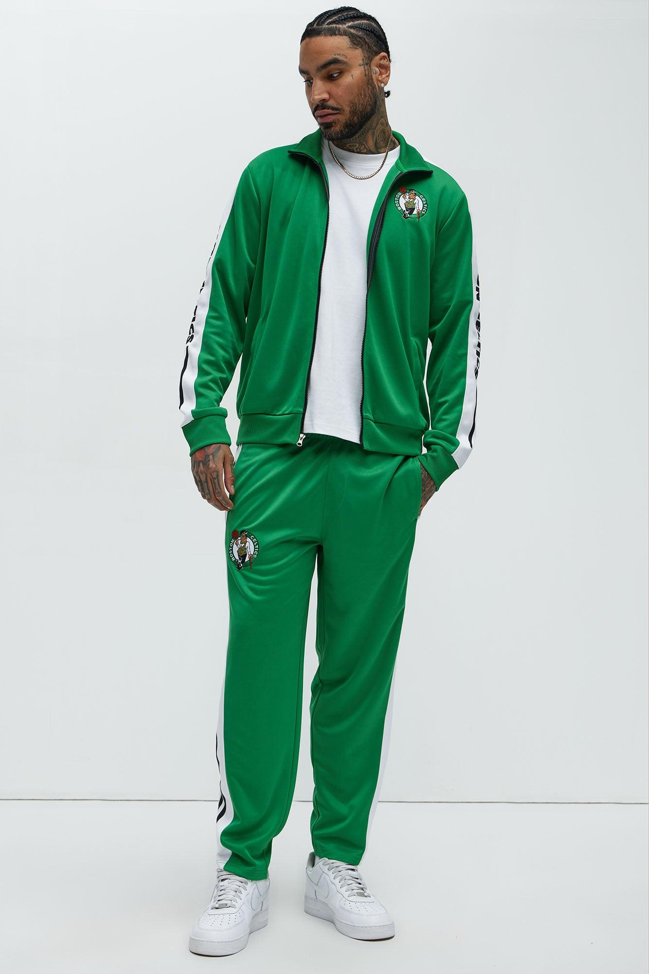 Celtics Stand By Track Jacket - Kelly Green Male Product Image