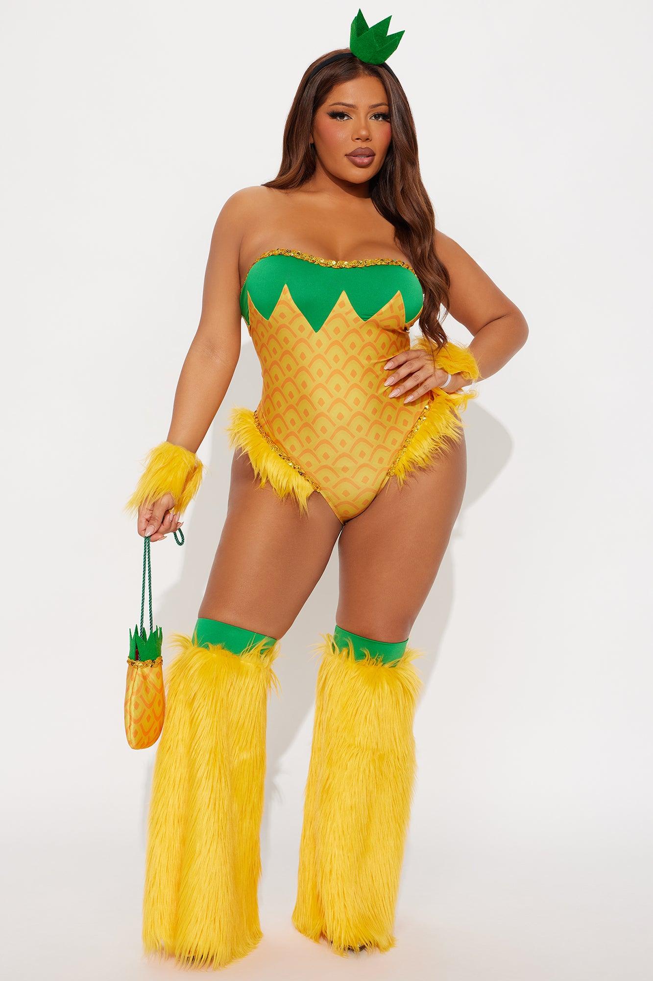 Juicy Watermelon 4 Piece Costume Set - Red/combo Female Product Image