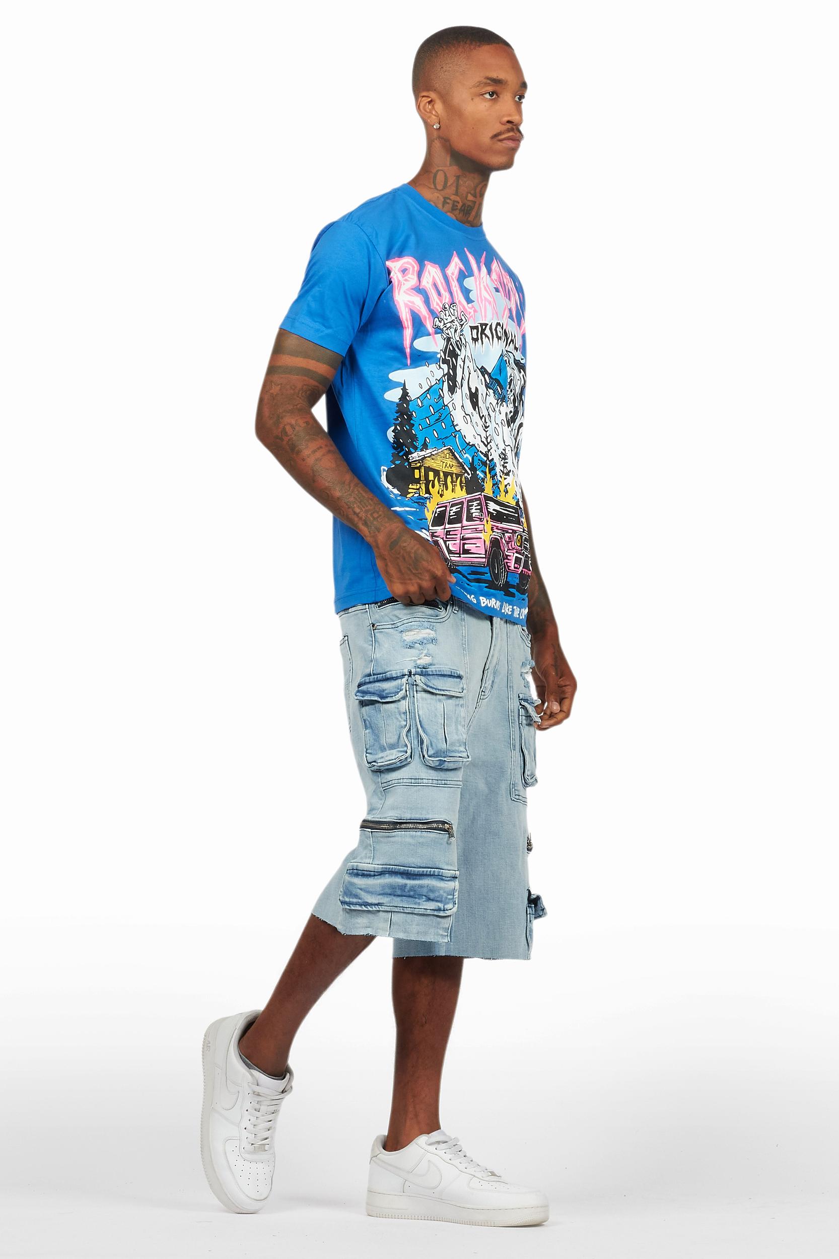 Kip Royal T-Shirt/Denim Short Set Male Product Image