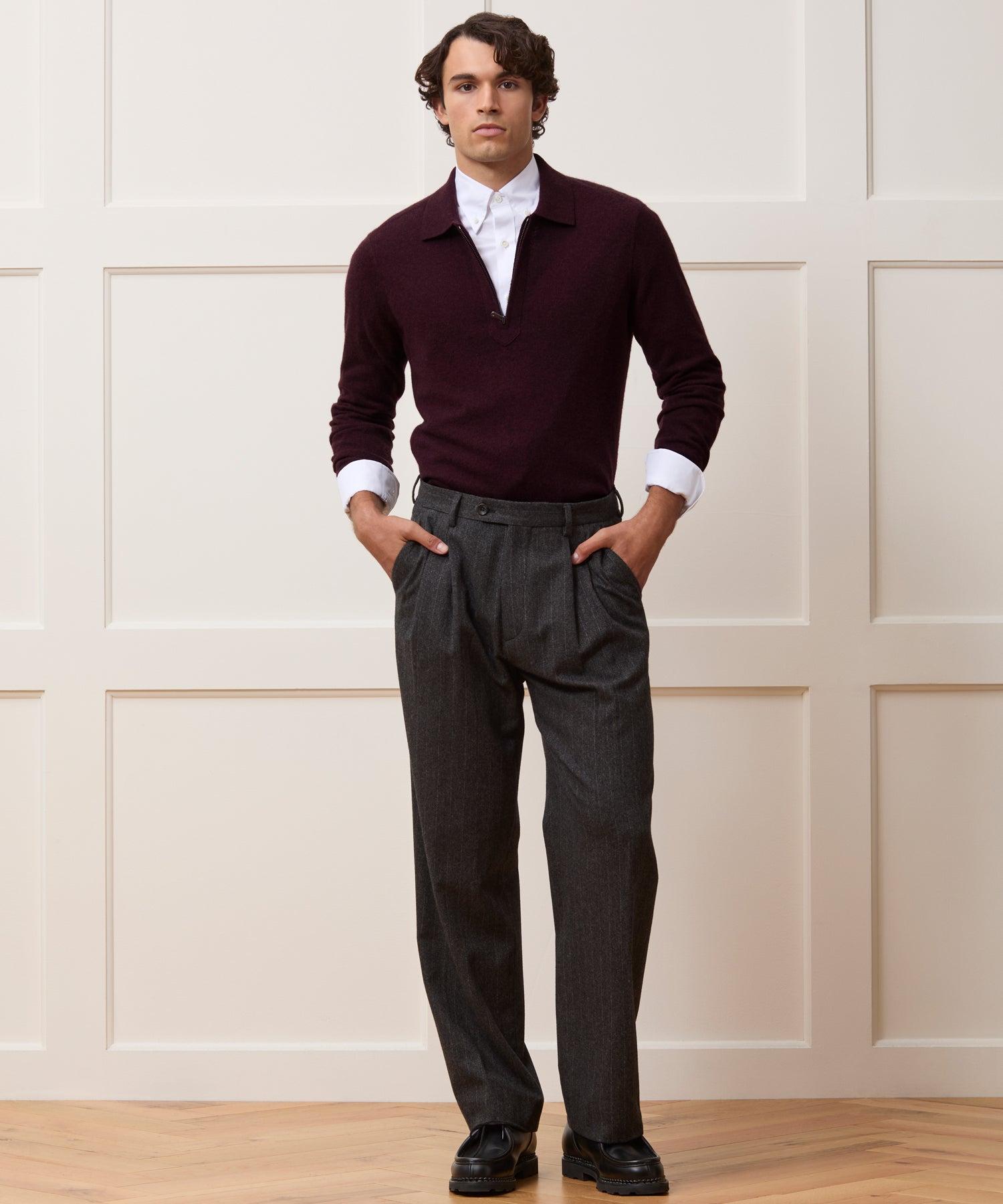 Cashmere Quarter-Zip Sweater Polo Product Image