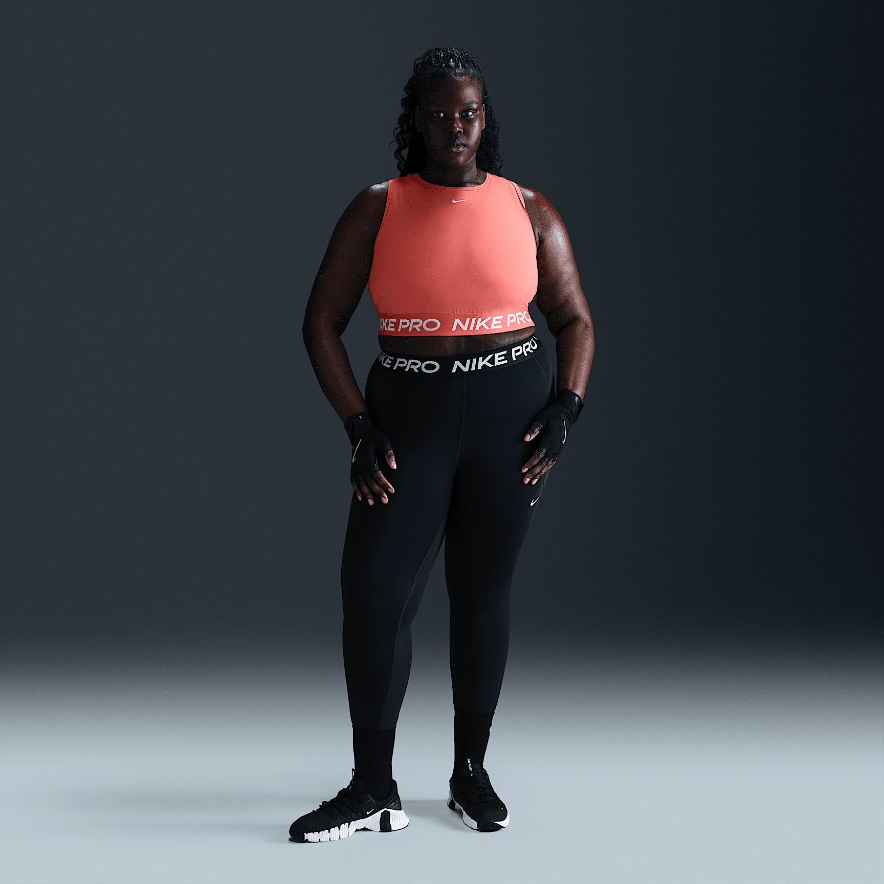 Nike Pro Women's Dri-FIT Cropped Tank Top (Plus Size) Product Image