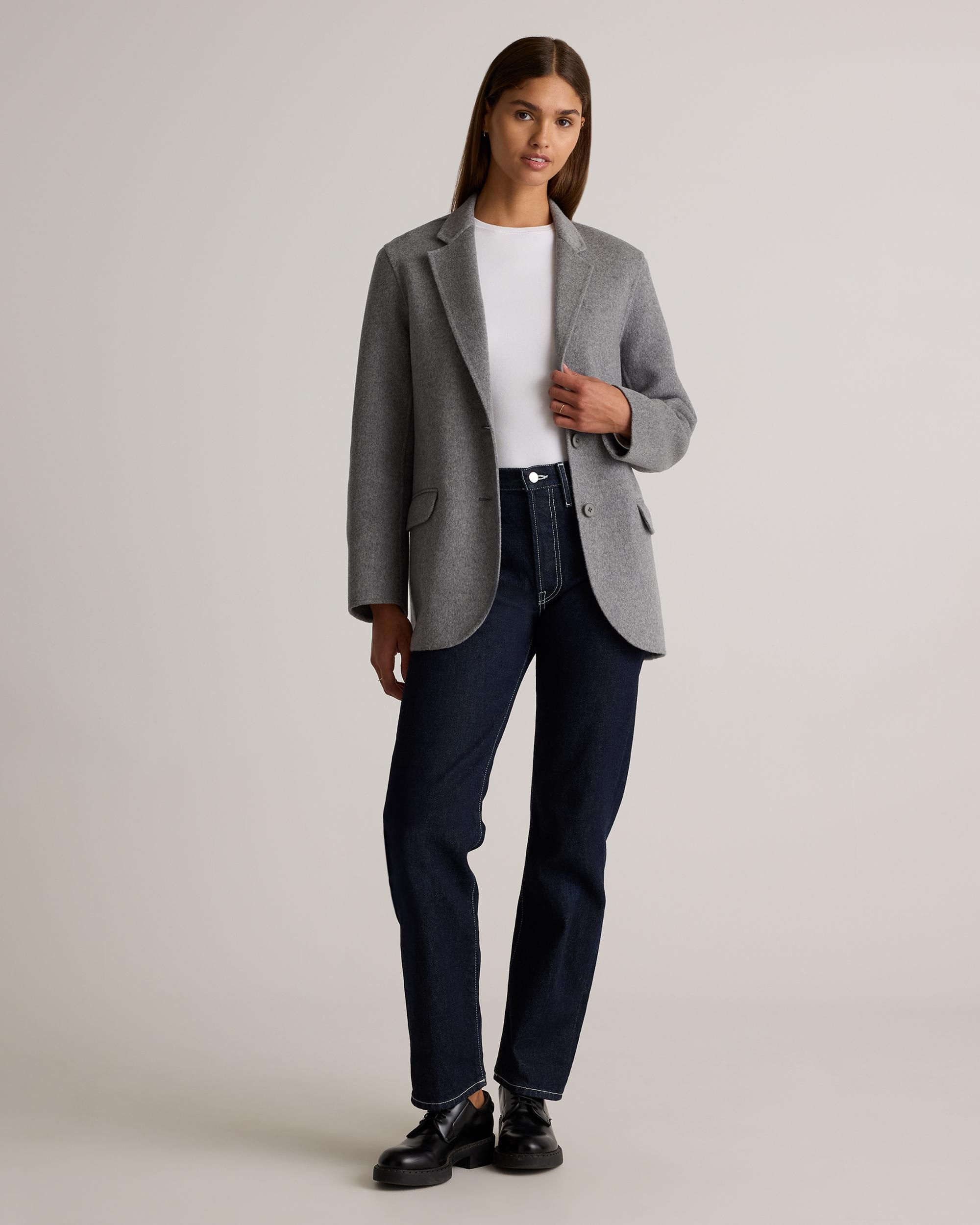 Quince | Women's Double-Faced Merino Wool Soft Blazer Size XS, Wool/Nylon Product Image