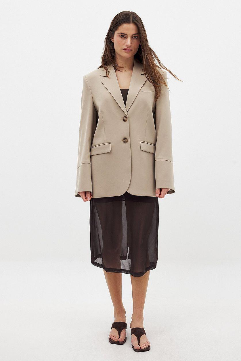 Oversized Blazer With Wide Sleeves Product Image