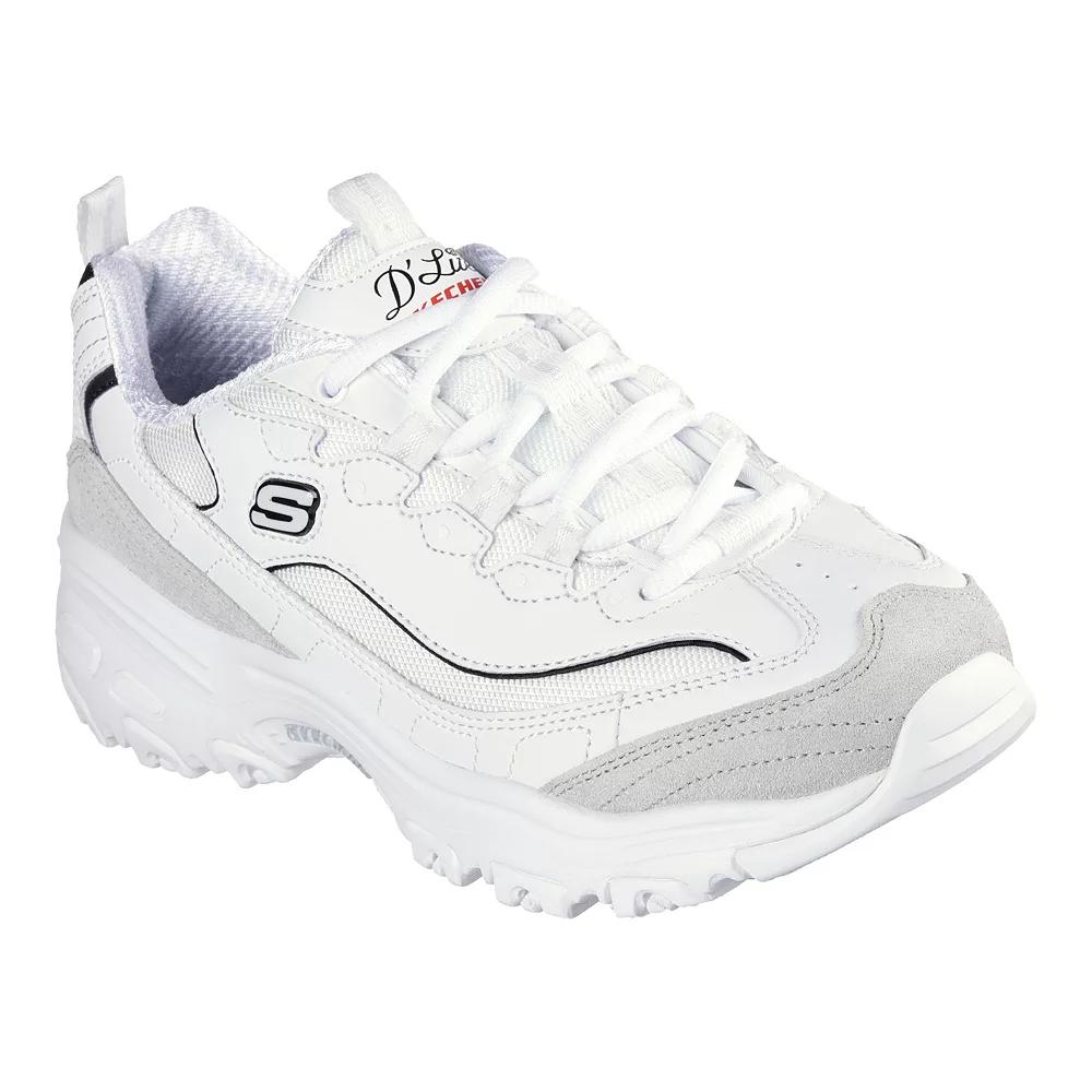 Skechers D'Lites® New Heat Women's Sneakers, Size: 8, White Black Product Image