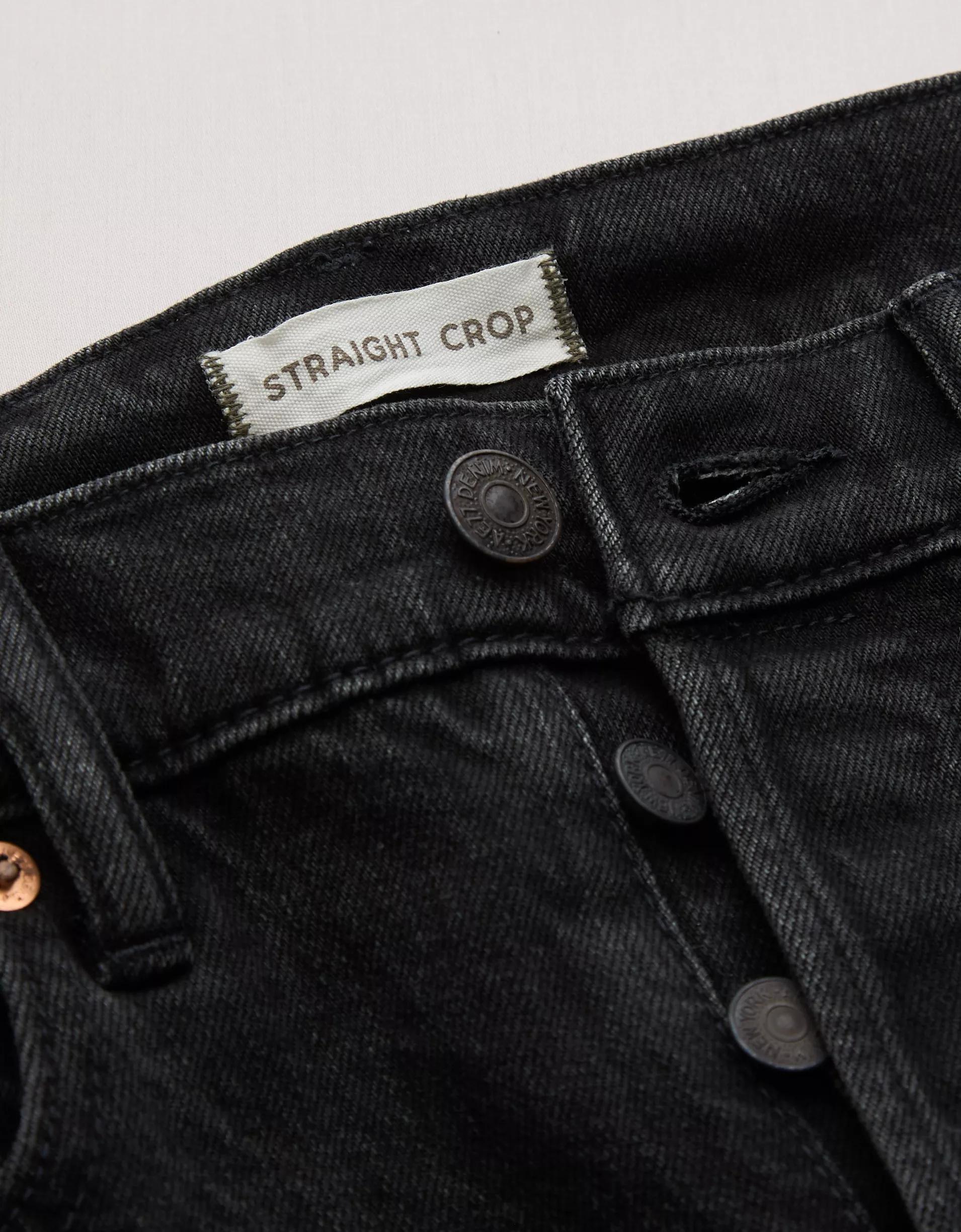 AE77 Premium Straight Crop Jean Product Image