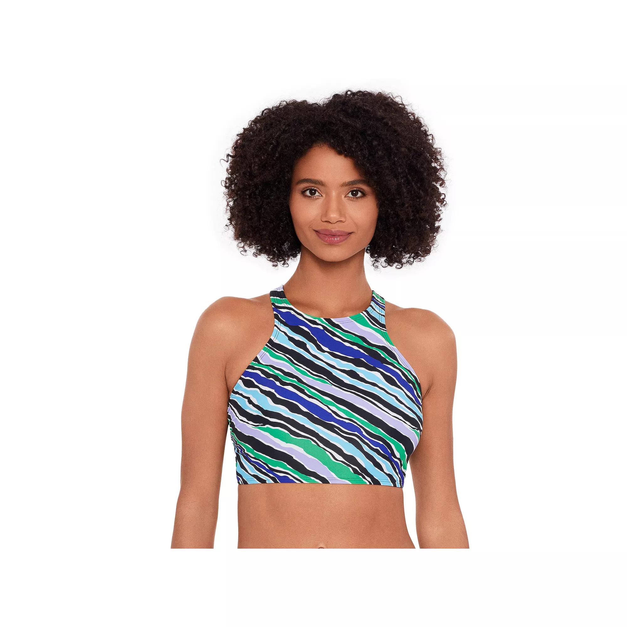 Women's Eco Beach Strappy Back Longline Bikini Top,  Product Image