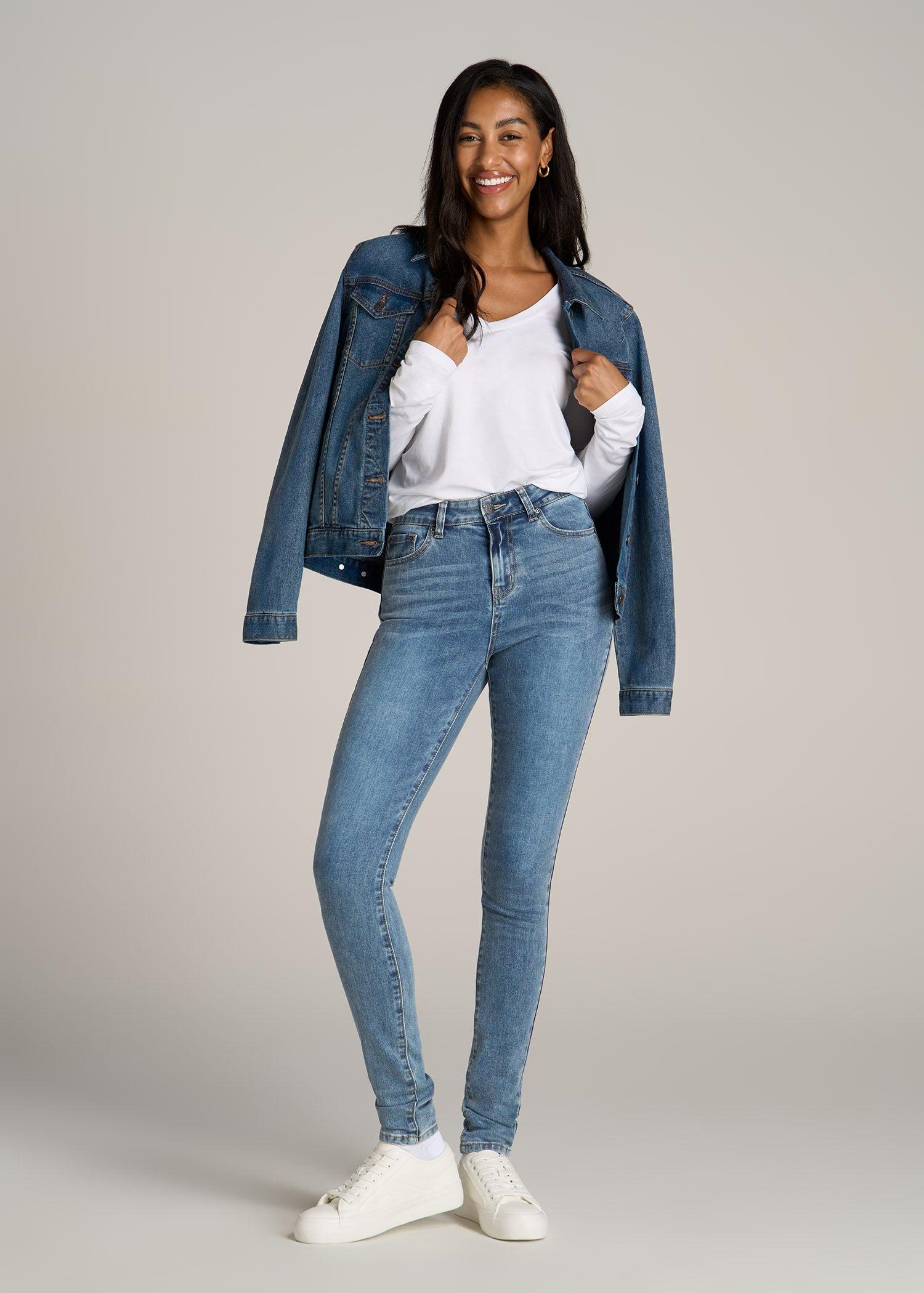 Long Sleeve Scoop V-Neck Tee Shirt for Tall Women in Merlot Female Product Image