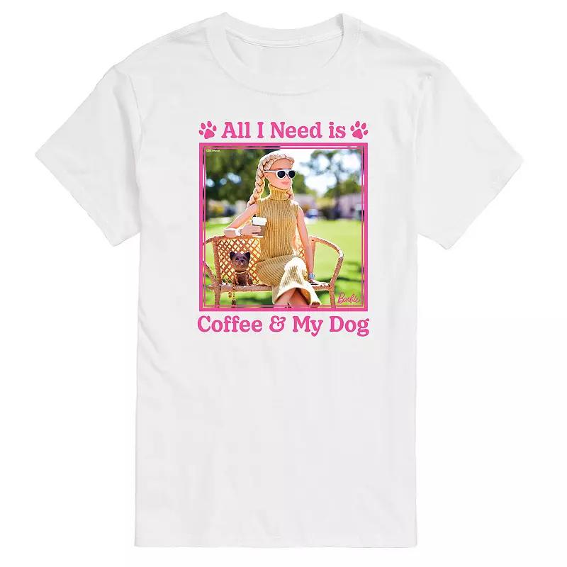 Men's Barbie® All I Need Is Coffee Dog Graphic Tee,  Product Image