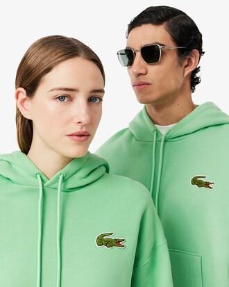 Loose Fit Badge Accent Hoodie Product Image