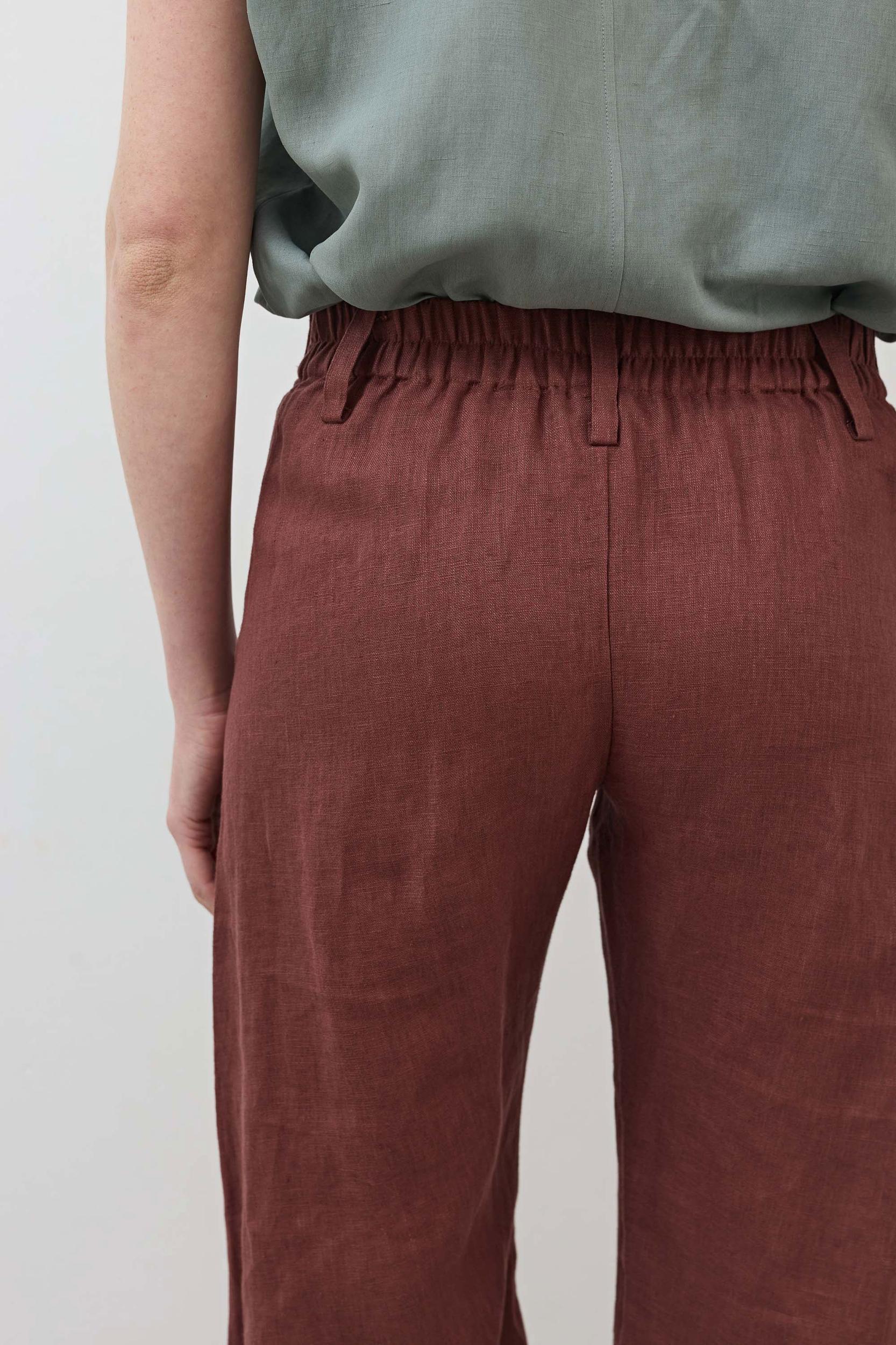The Uptown Loose Linen Pants Product Image