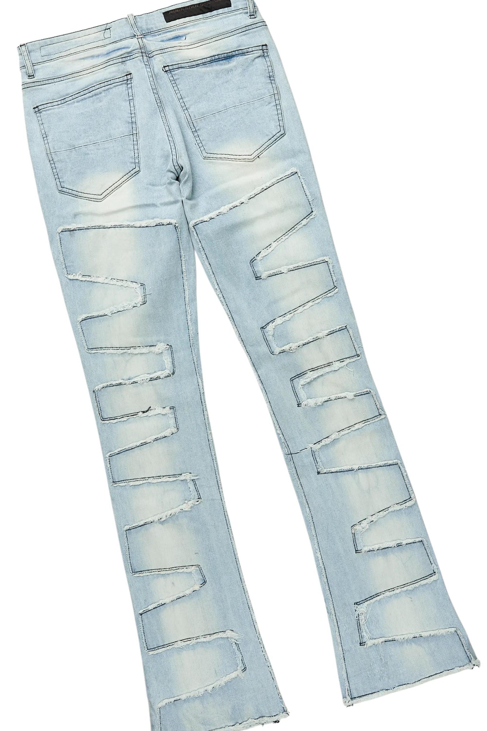 Lake White/Red T-Shirt & Shake Stacked Flare Jean Bundle Male Product Image