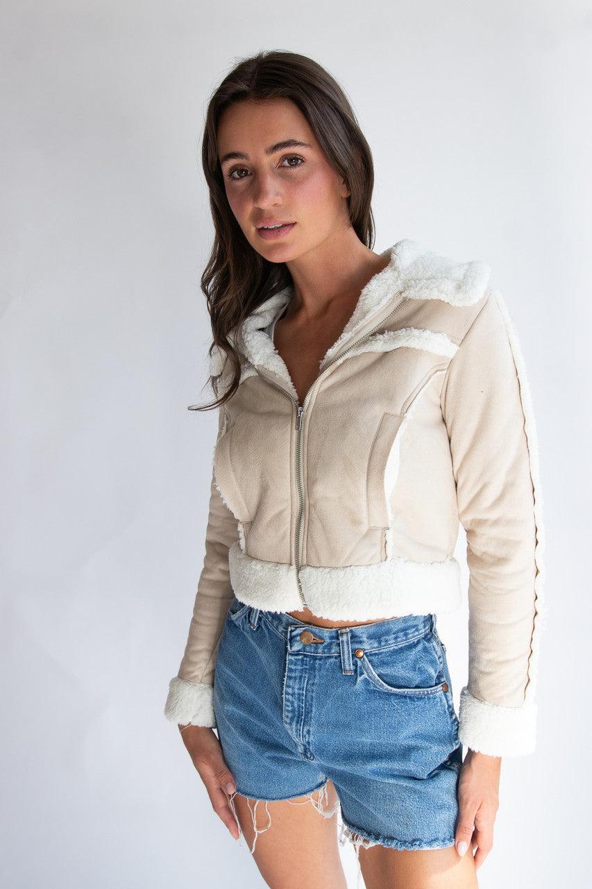 Faux Sherpa Suede Jacket Product Image