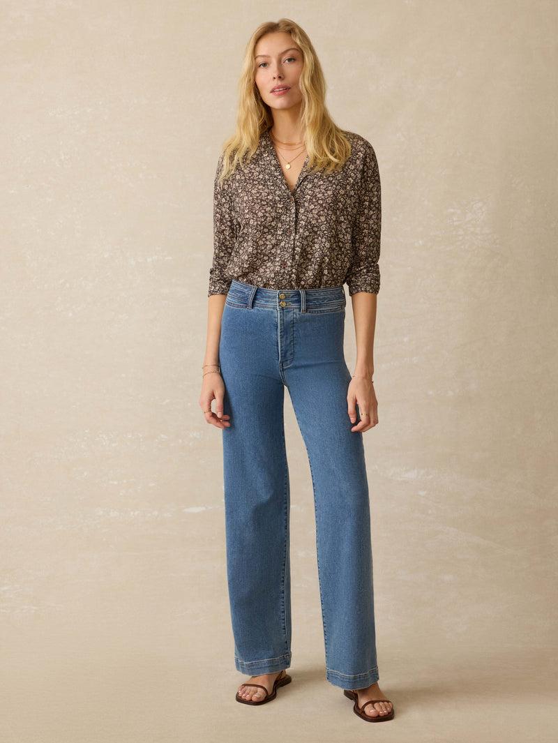 Cabana Long-Sleeve Shirt - Charcoal Woodstock Floral Product Image