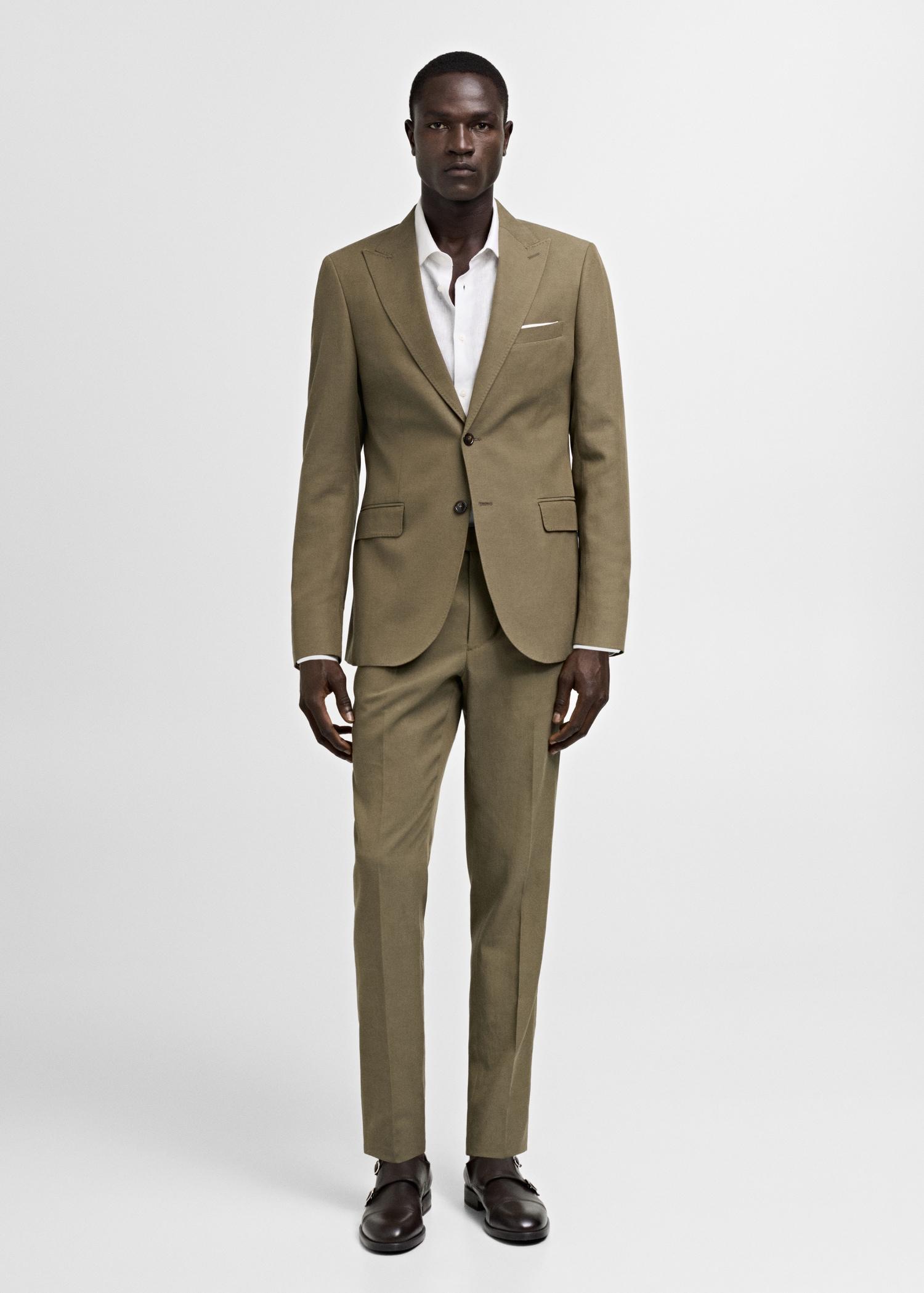 Slim-fit Tencel™ blend suit jacket - Men | MANGO USA Product Image