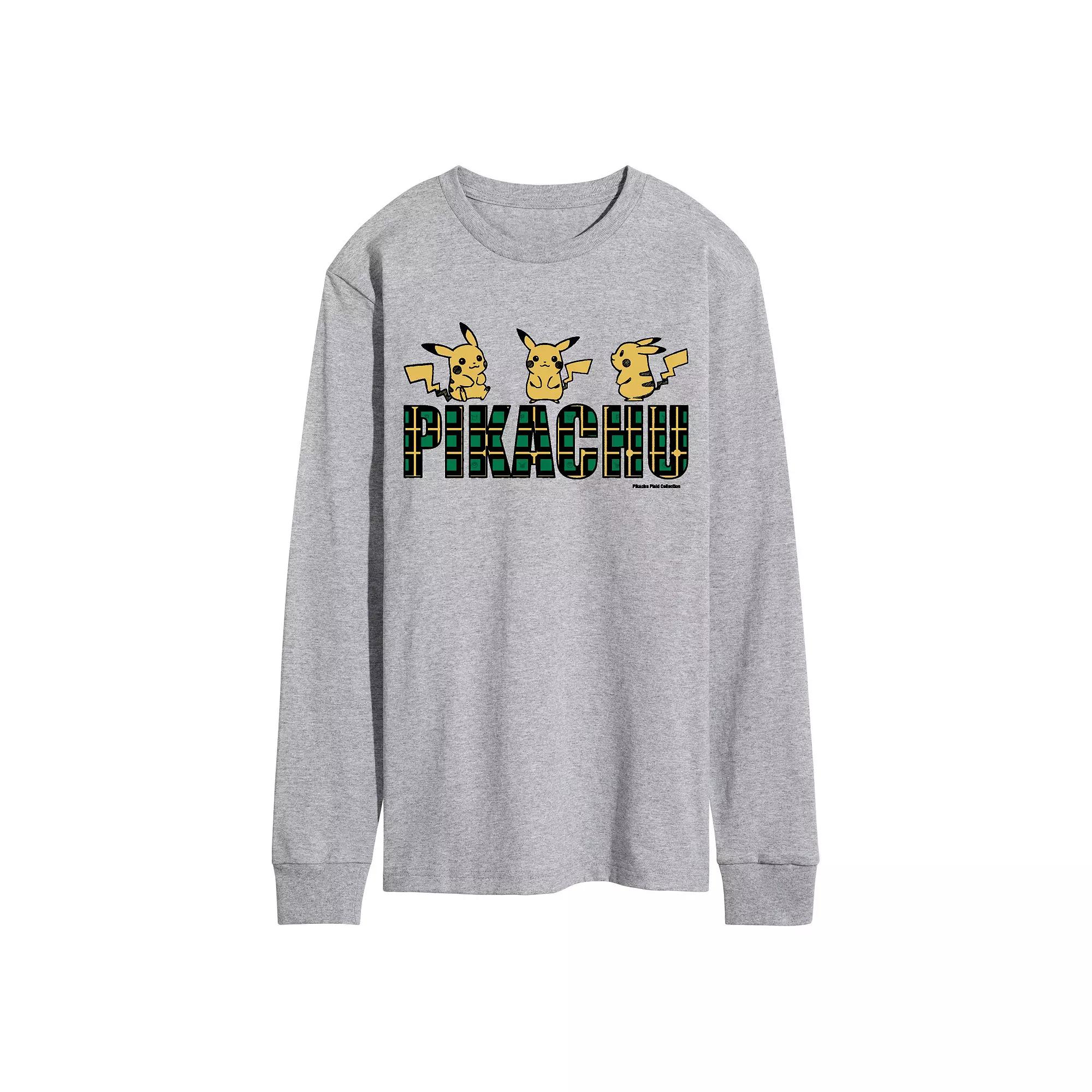 Men's Pokemon Plaid Pika Tee,  Product Image