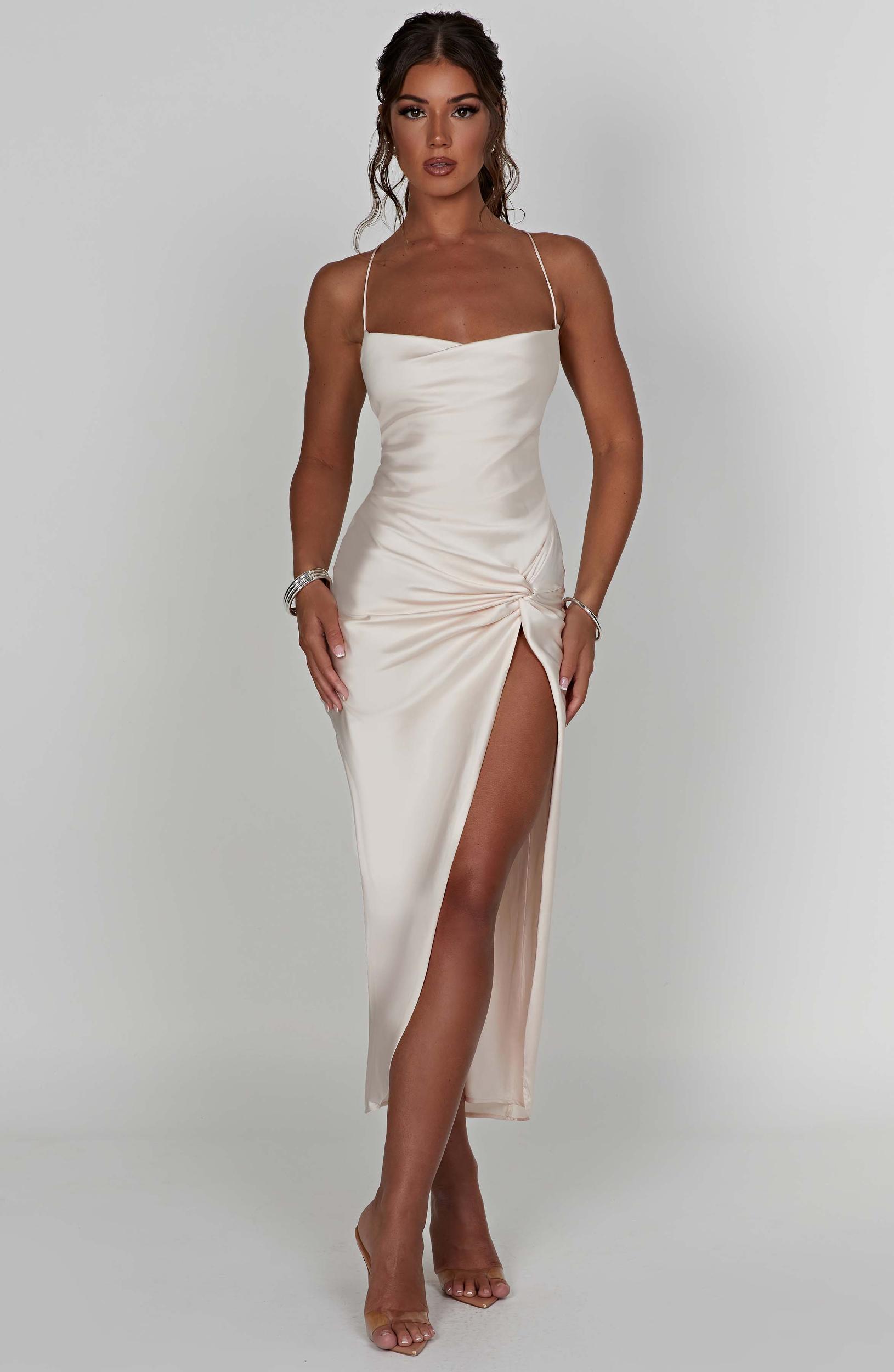 Jaida Midi Dress - Ivory Product Image