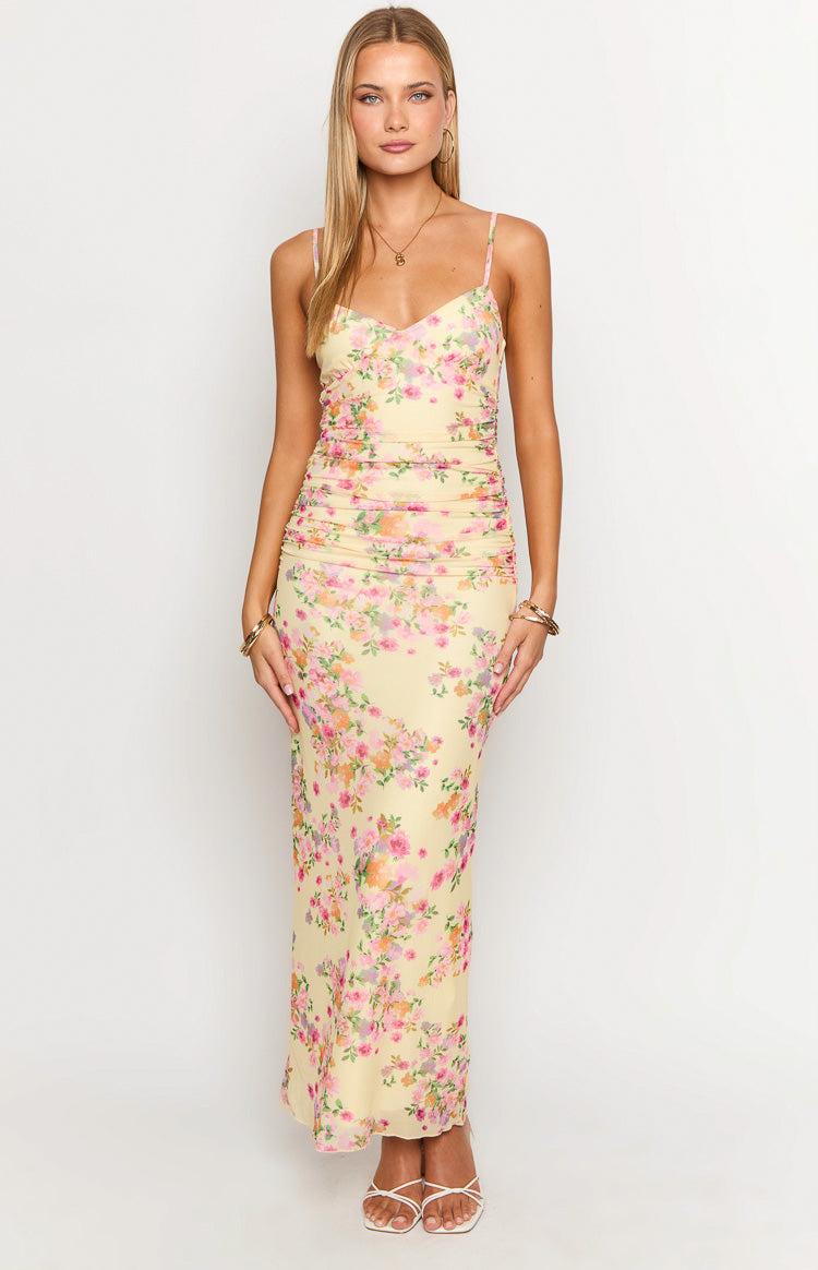 Sintra Yellow Bloom Maxi Dress Product Image